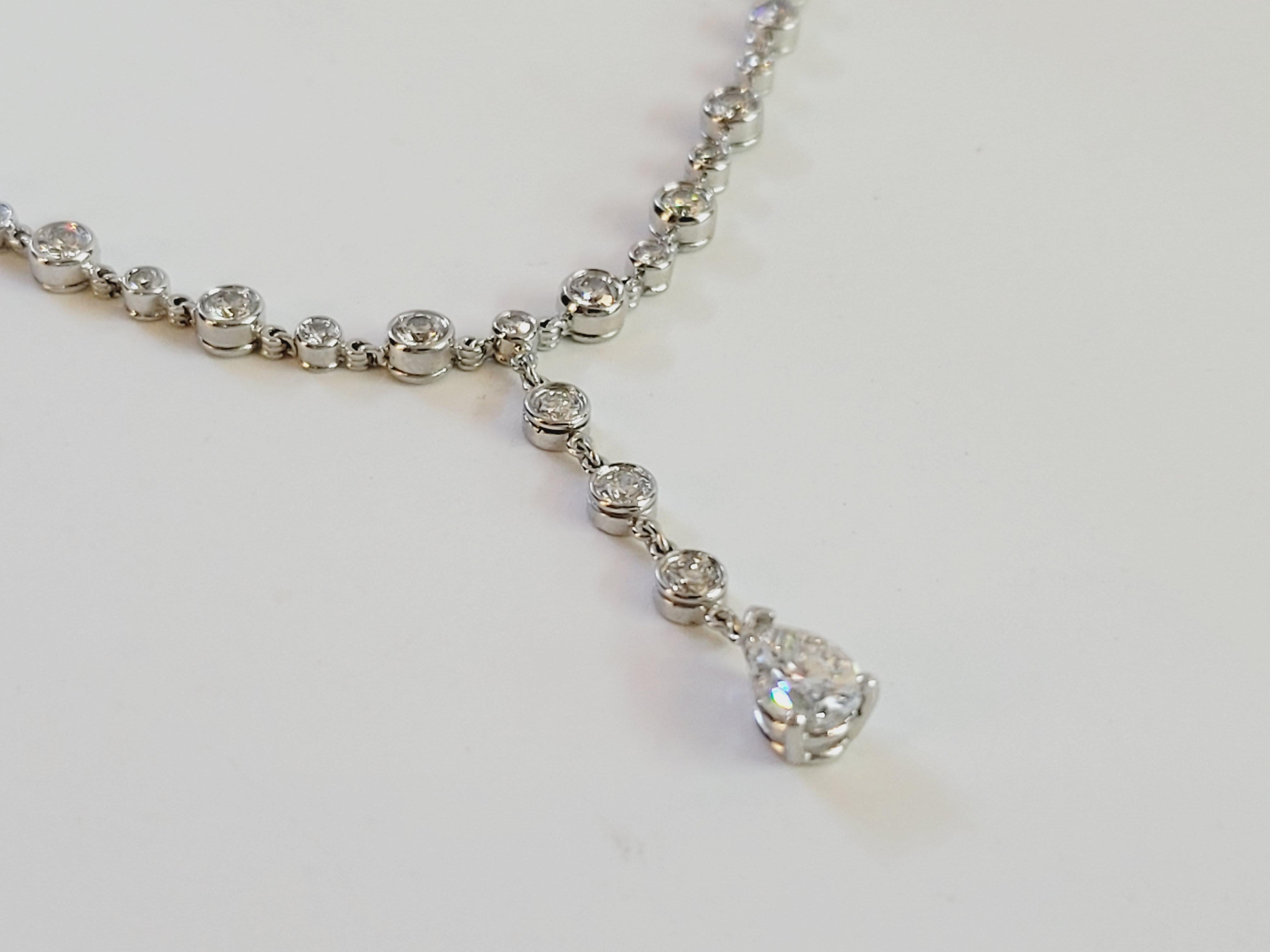 Women's Tiffany & co PT 950  Diamond Necklace  78cts