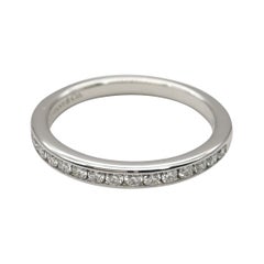Tiffany & Co. PT950 Half Channel Diamants Ring
