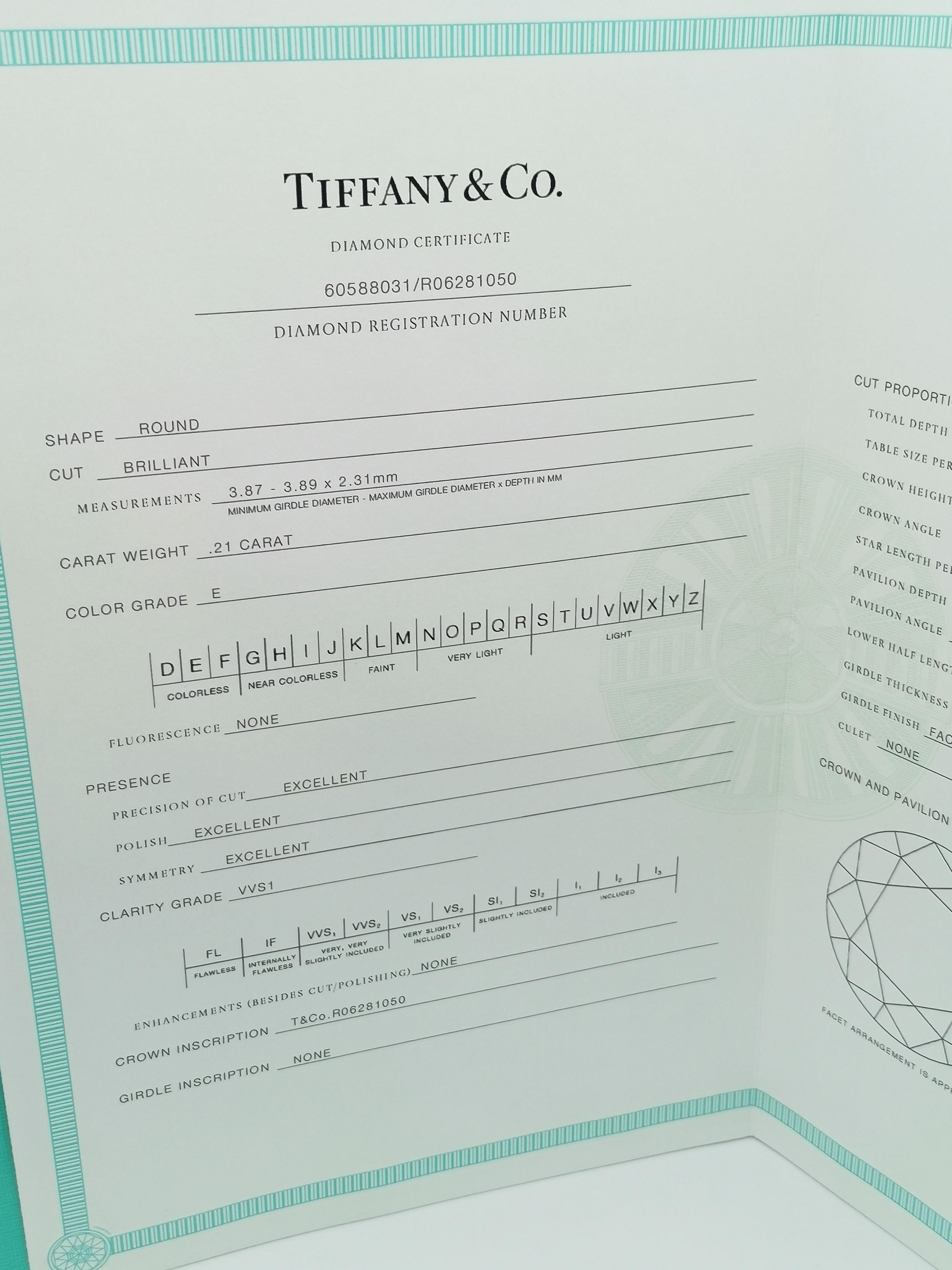 Tiffany & Co PT950 Harmony Diamants Ring 2