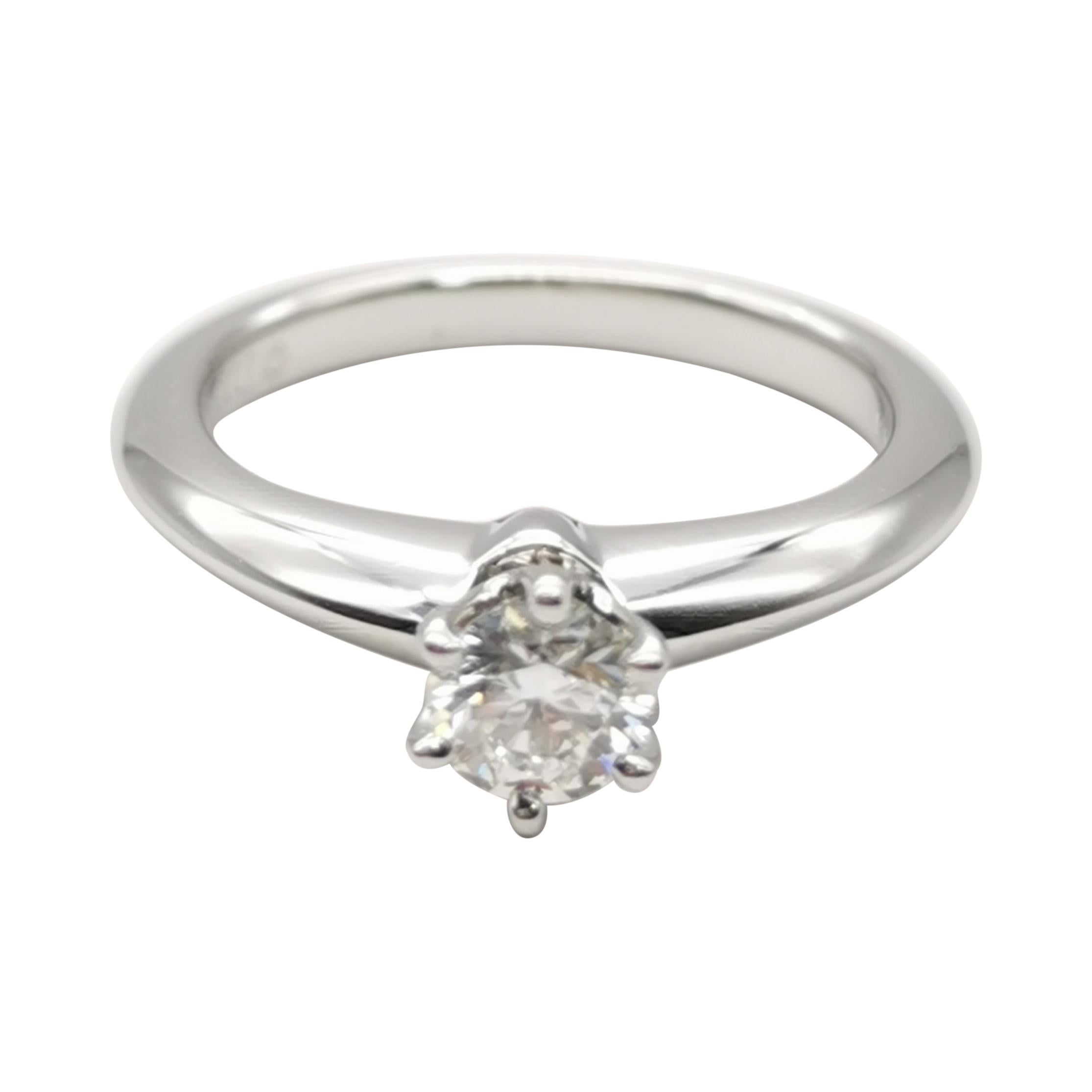 Tiffany & Co. PT950 Solitaire Diamants Ring