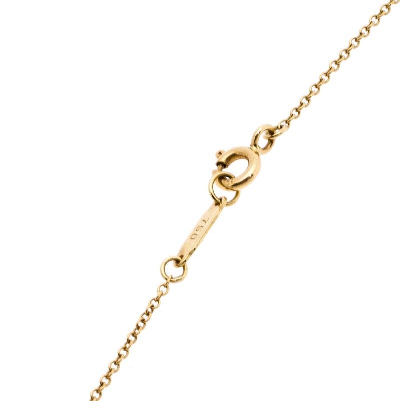 Tiffany & Co. Puffy Heart 18K Yellow Gold Pendant Necklace im Zustand „Gut“ in Dubai, Al Qouz 2