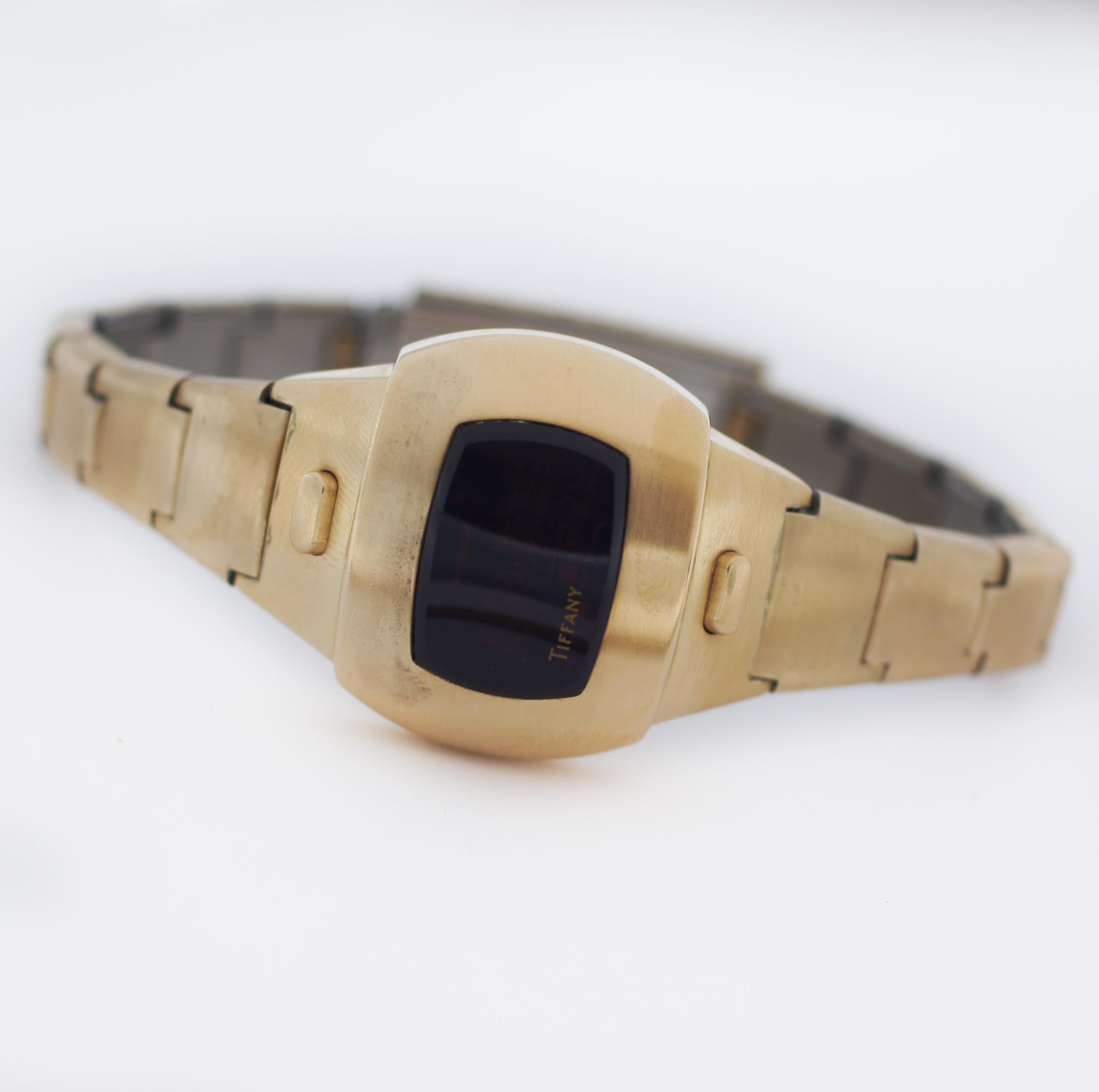 Tiffany & Co. Pulsar 14K Gold gefüllte Armbanduhr Herren