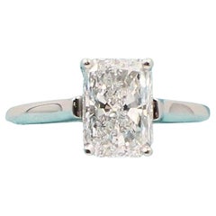 Tiffany & Co. Radiant 2 Carat Diamond Solitaire Engagement Ring