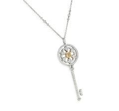 Tiffany & Co. Rare Large Enchanted Bloom Diamond Key Pendant 2.30ct TDW 44206721