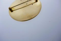 Tiffany & Co. Rare & Retro 14k Yg, Diamond & Ruby Sun & Moon Pendant Brooch 1950