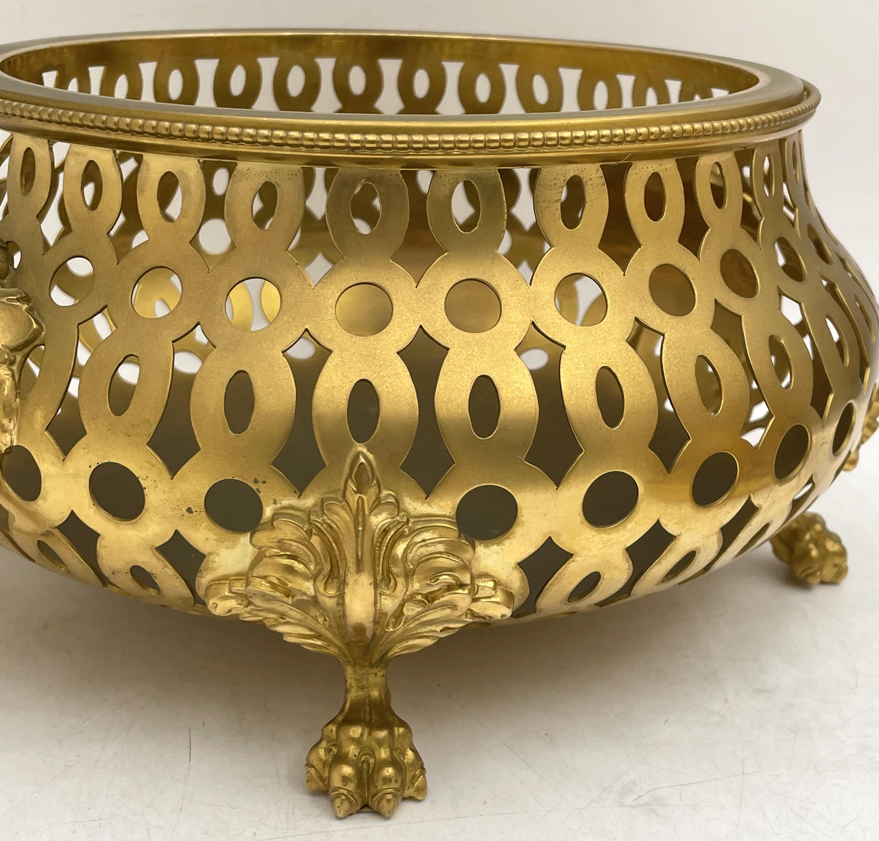 Tiffany & Co. Rare Sterling Silver Gilt Rose Centerpiece Bowl Potpourri In Good Condition For Sale In New York, NY