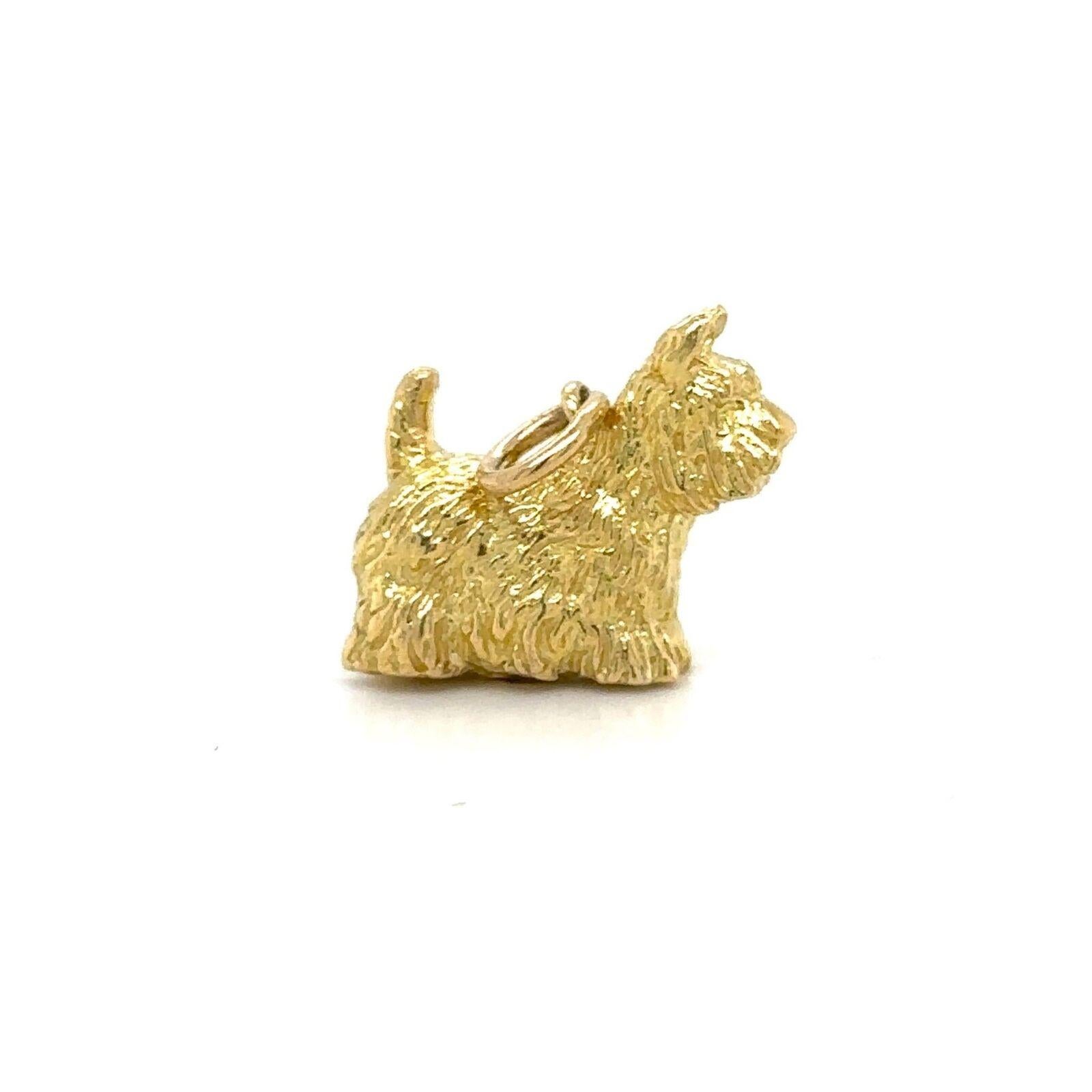 tiffany scottie dog charm