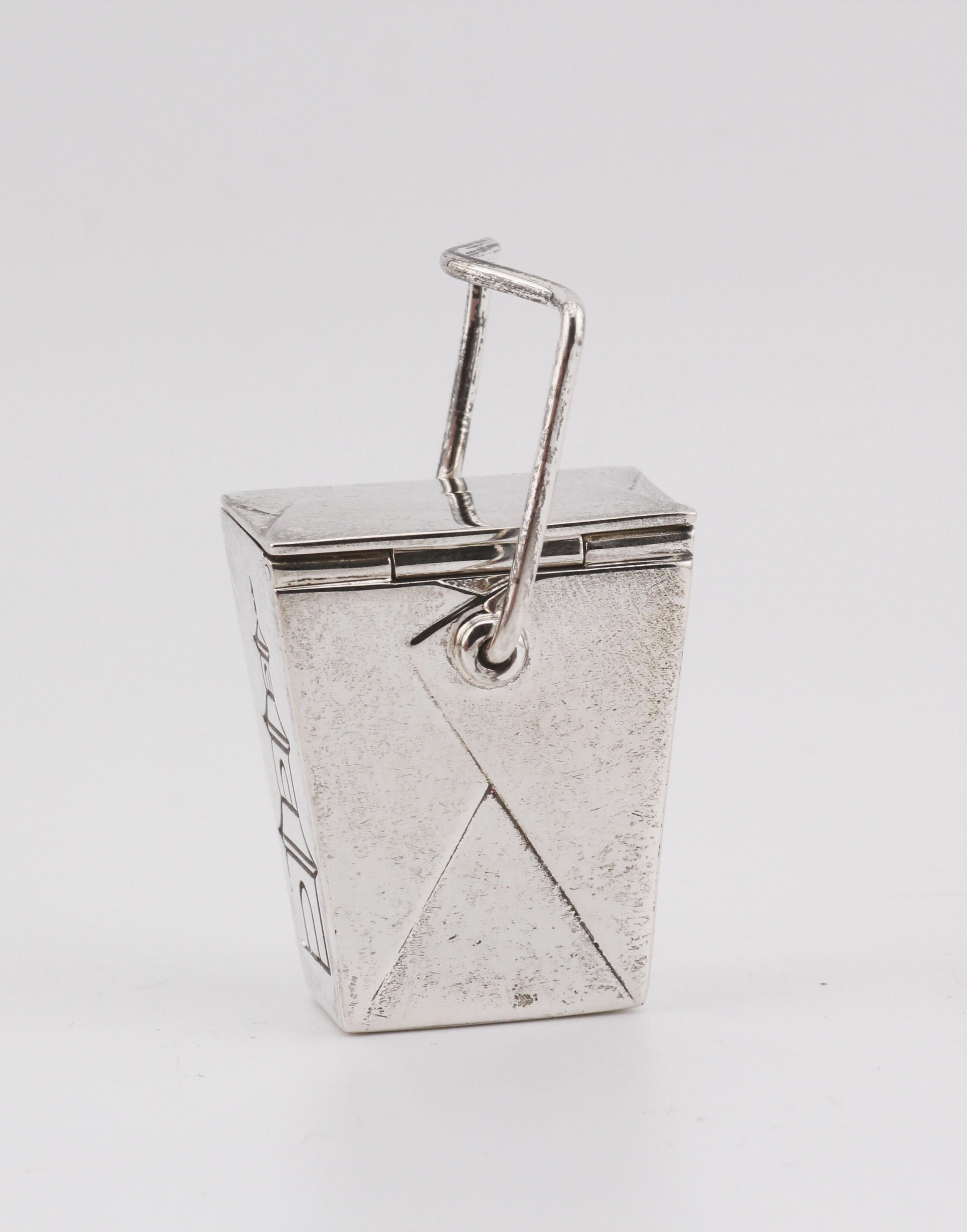 Women's or Men's Tiffany & Co RARE Vintage Silver Chinese Take Out Pill Box Philippines