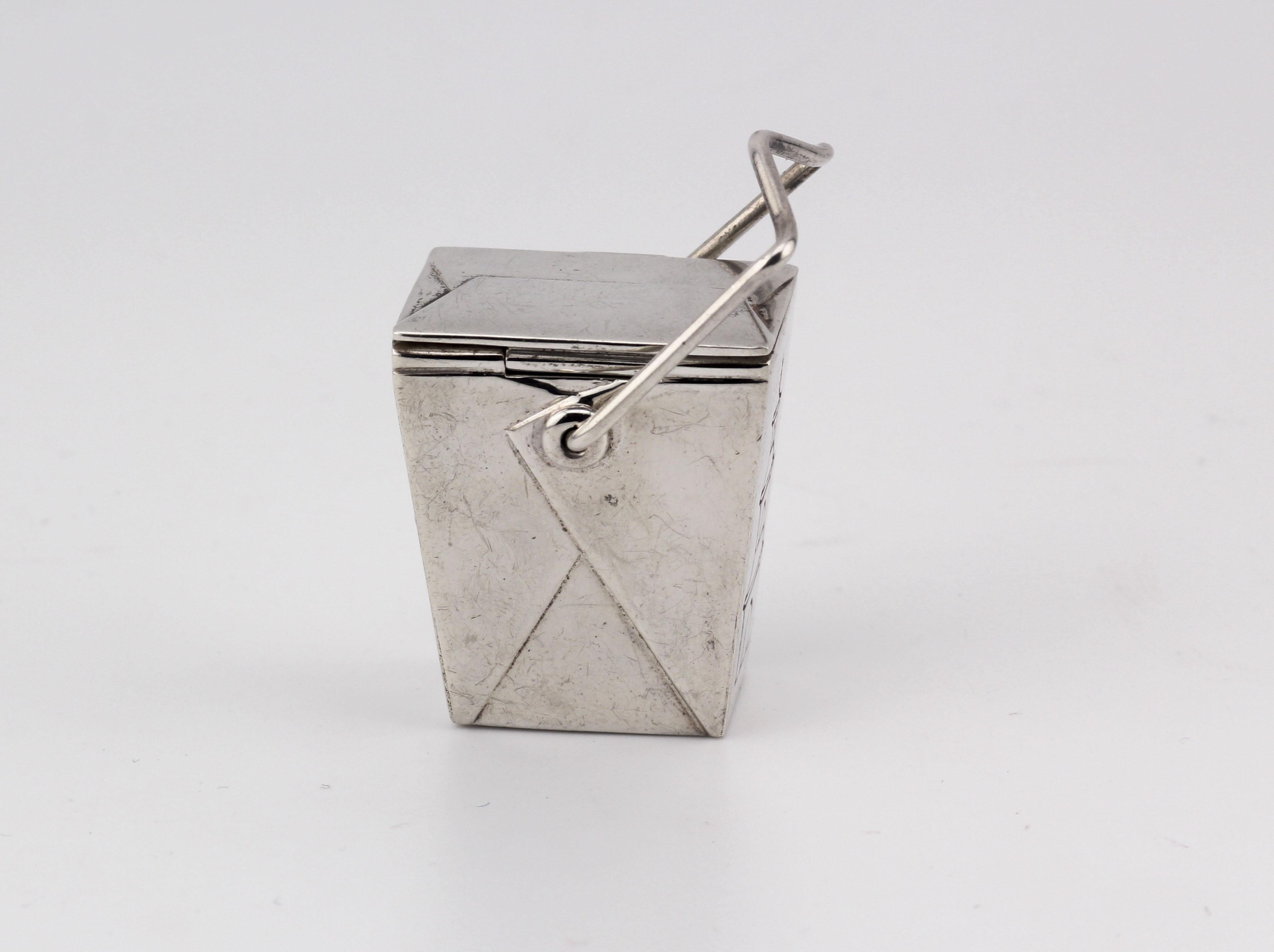 Tiffany & Co RARE Vintage Silver Chinese Take Out Pill Box Philippines 1