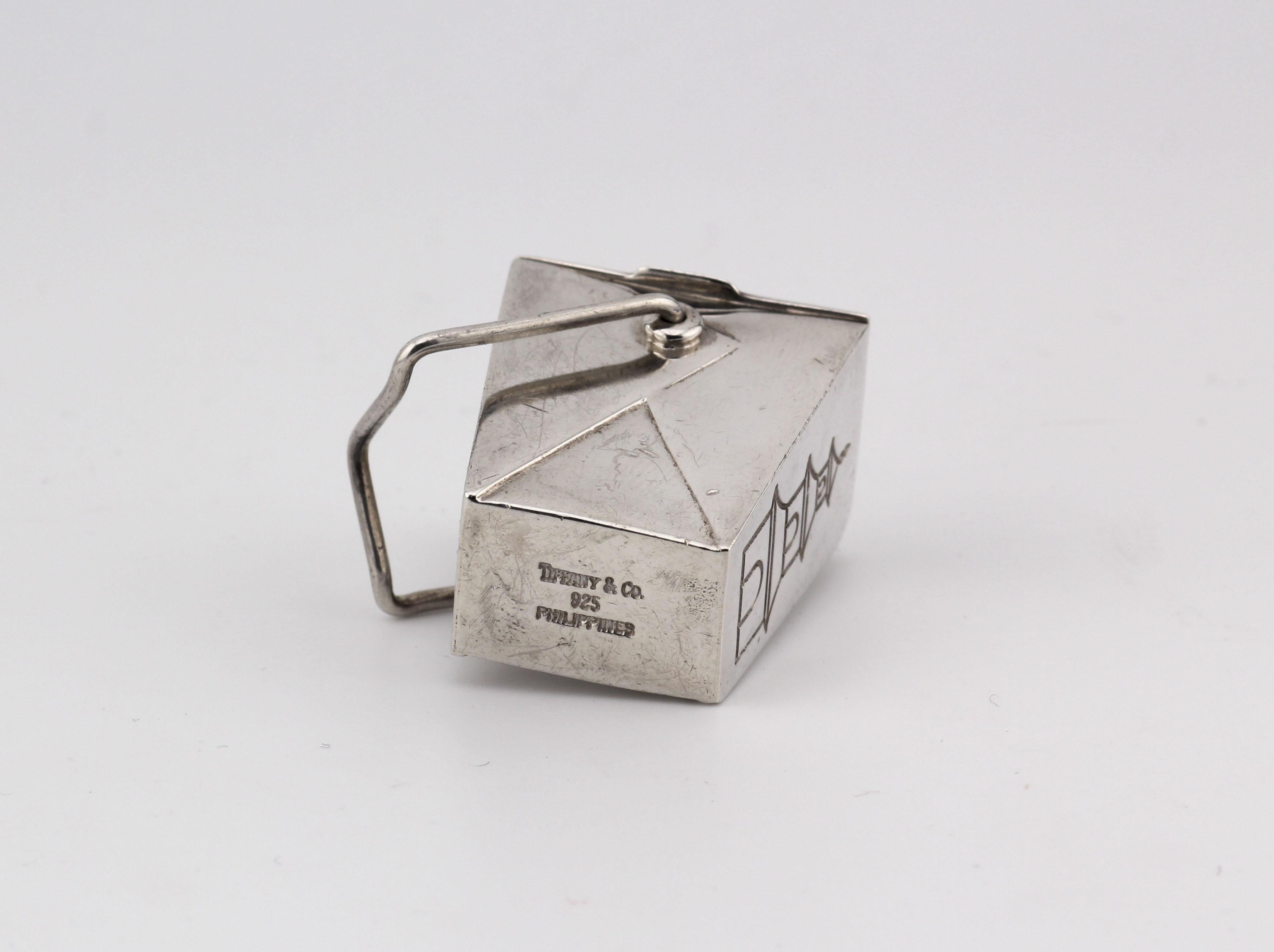 Tiffany & Co RARE Vintage Silver Chinese Take Out Pill Box Philippines 4