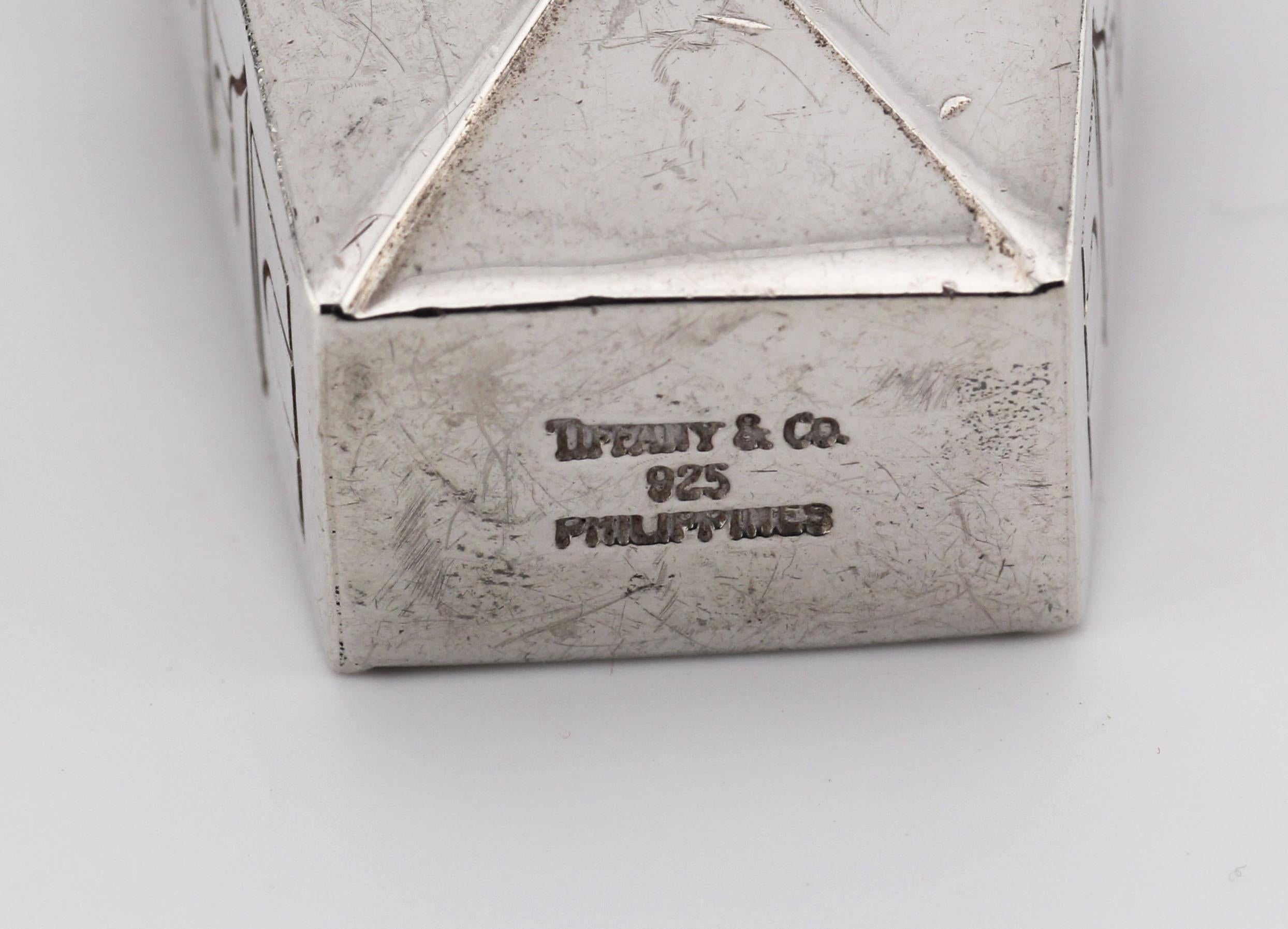 Tiffany & Co RARE Vintage Silver Chinese Take Out Pill Box Philippines 5