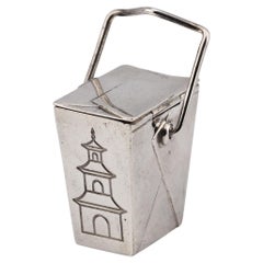 Tiffany & Co RARE Vintage Silver Chinese Take Out Pill Box Philippines