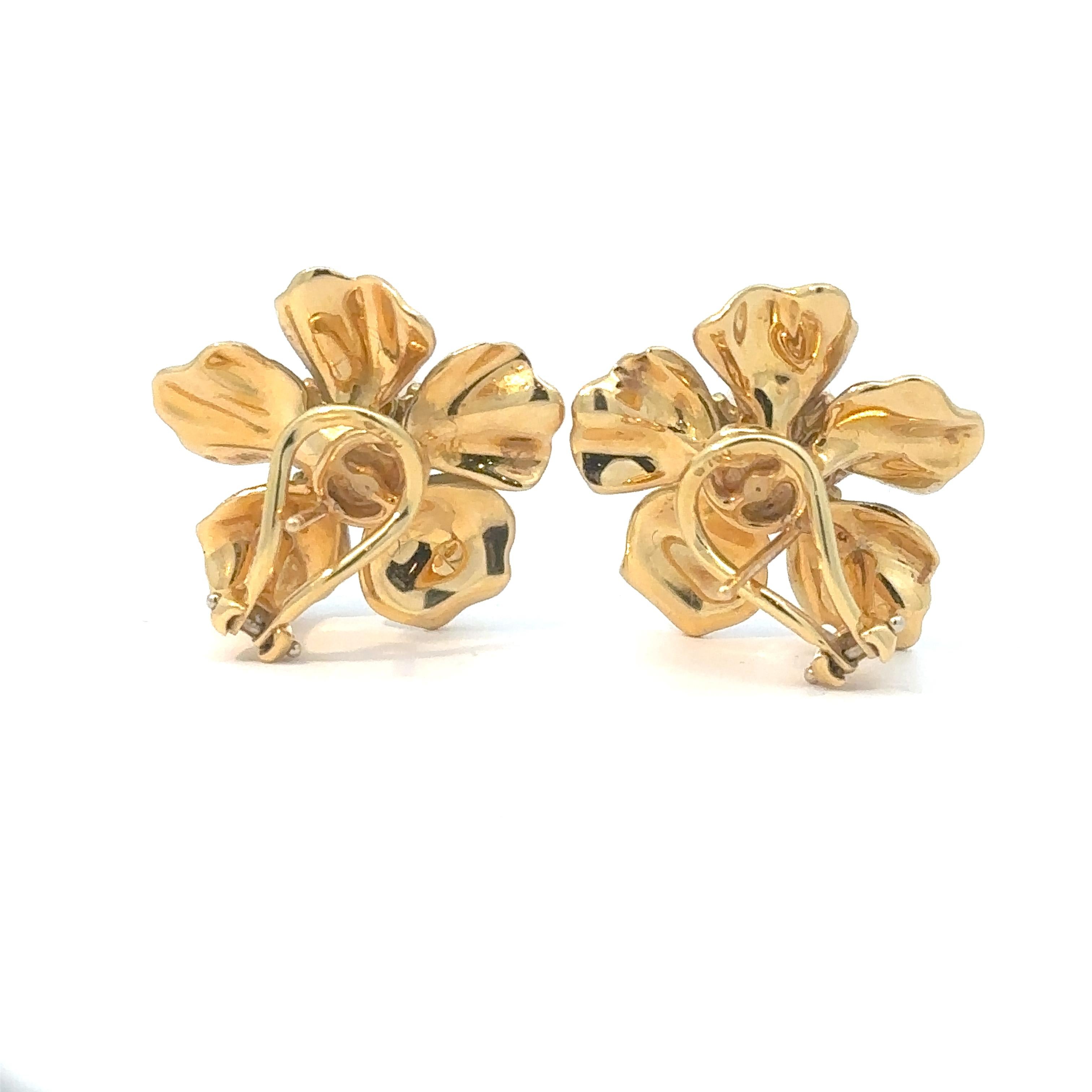 De las mujeres Tiffany & Co. Pendientes Raros de Perla y Oro Amarillo 