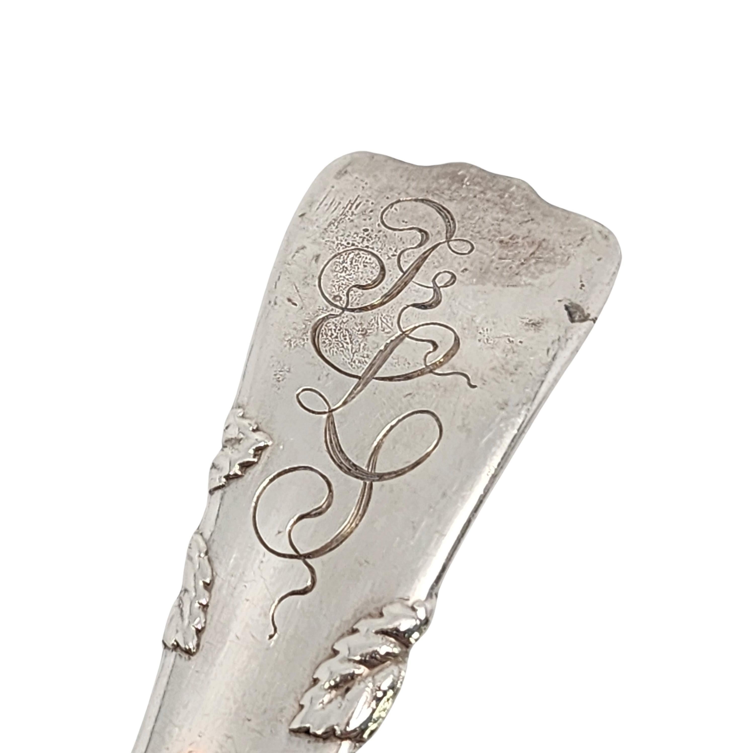 Tiffany & Co Raspberry Vine Sterling Silver Gold Wash Bon Bon Spoon w/mon #15478 For Sale 4