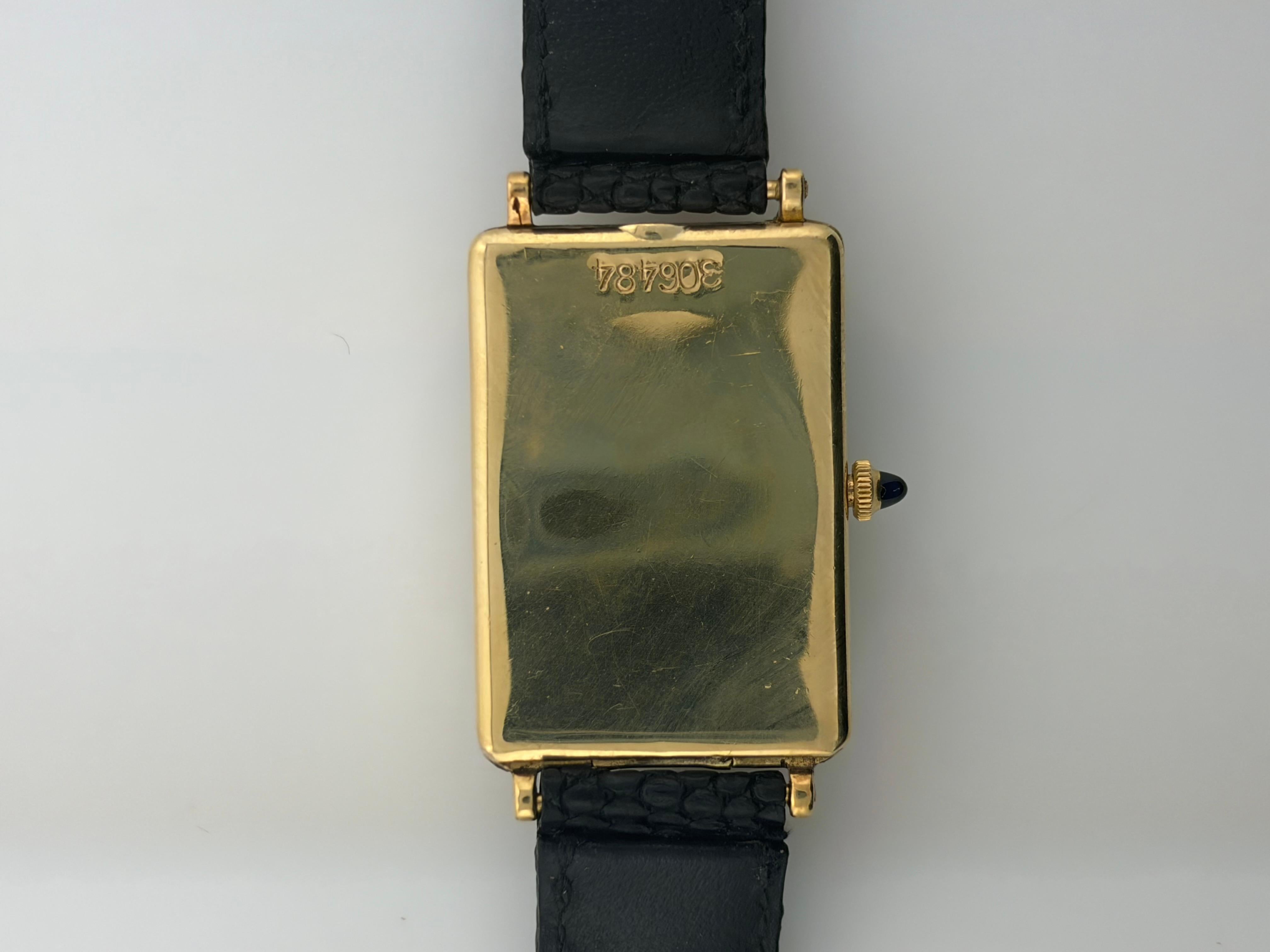 Tiffany & Co. Rectangular 18K Gold Wristwatch with Agassiz Movement, Circa 1930s For Sale 2