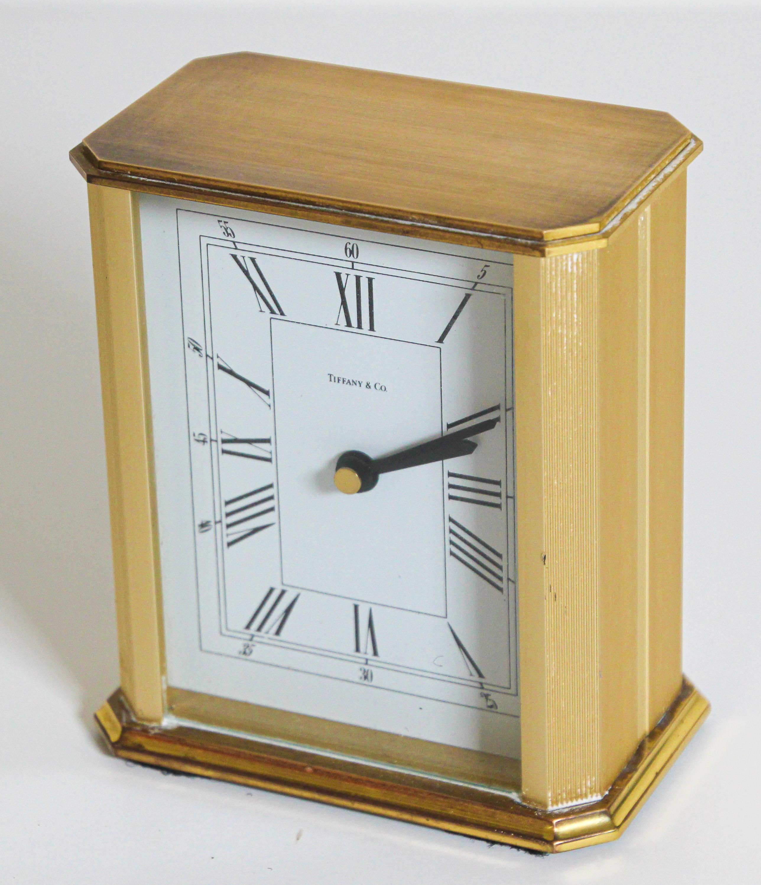 American Classical Tiffany & Co. Rectangular Desk Clock