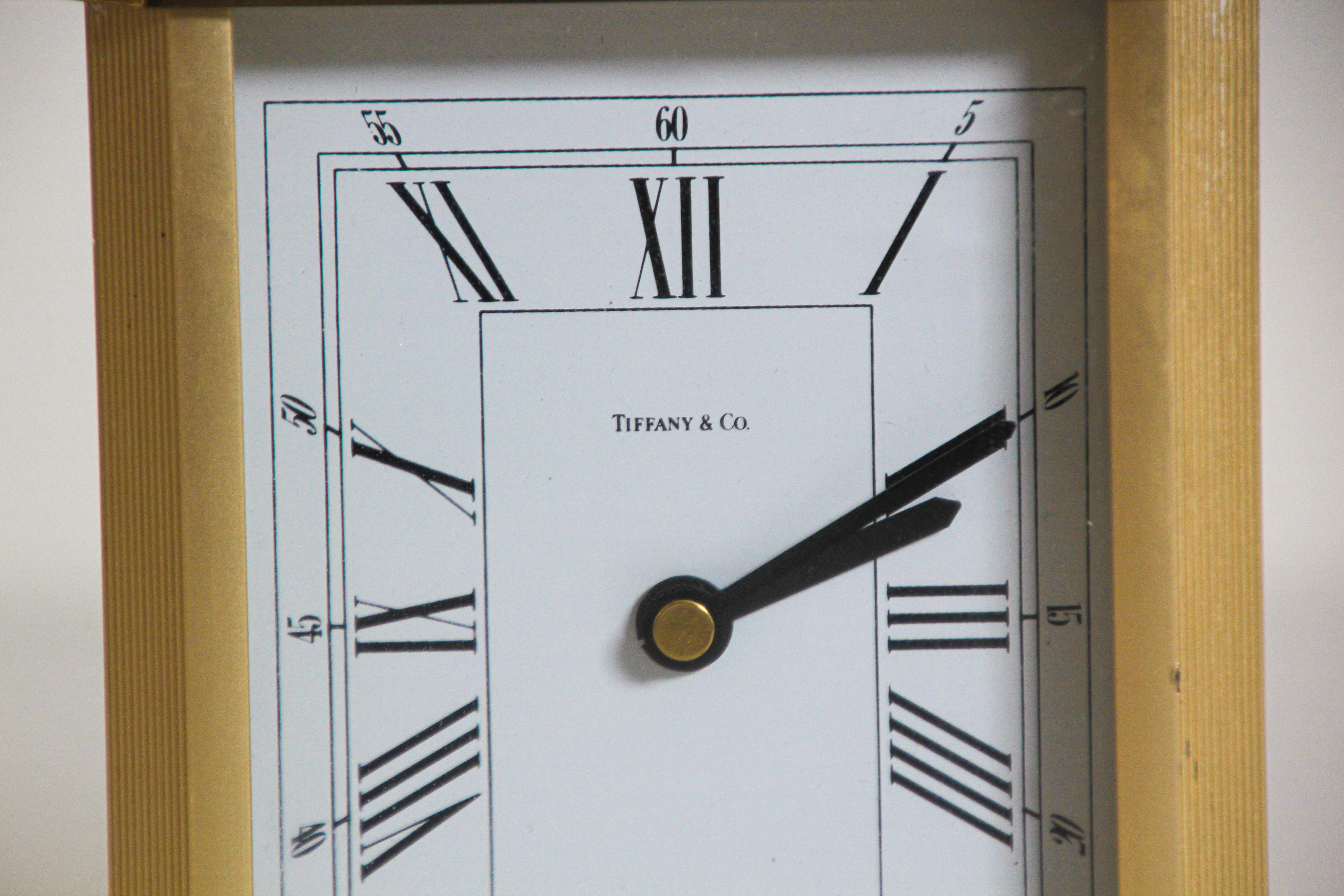 American Tiffany & Co. Rectangular Desk Clock
