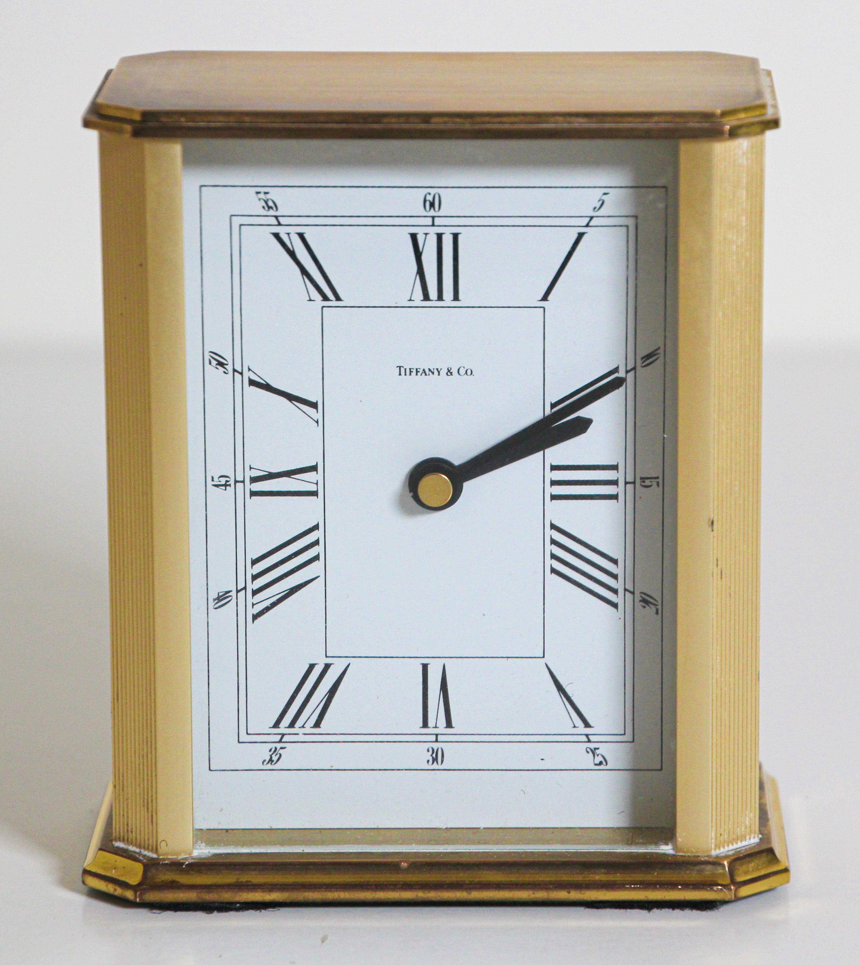 Tiffany & Co. Rectangular Desk Clock In Good Condition In North Hollywood, CA