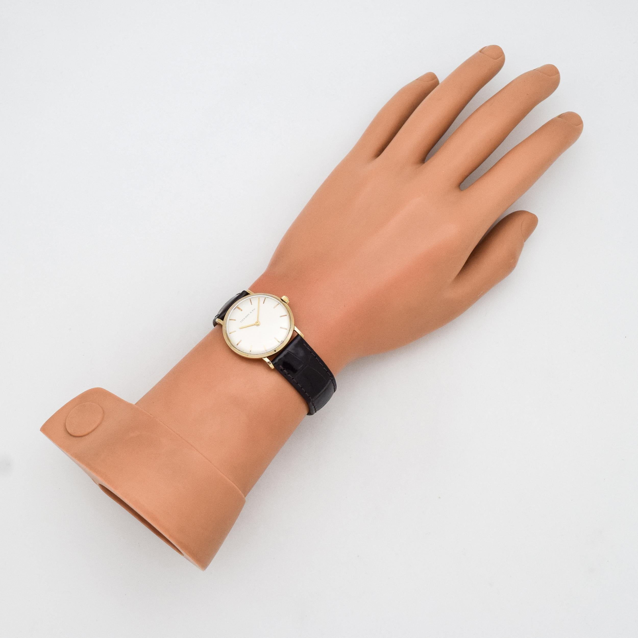 Tiffany & Co. Reference T-101-C with a 14 Karat Yellow Gold Case, 1994 For Sale 3