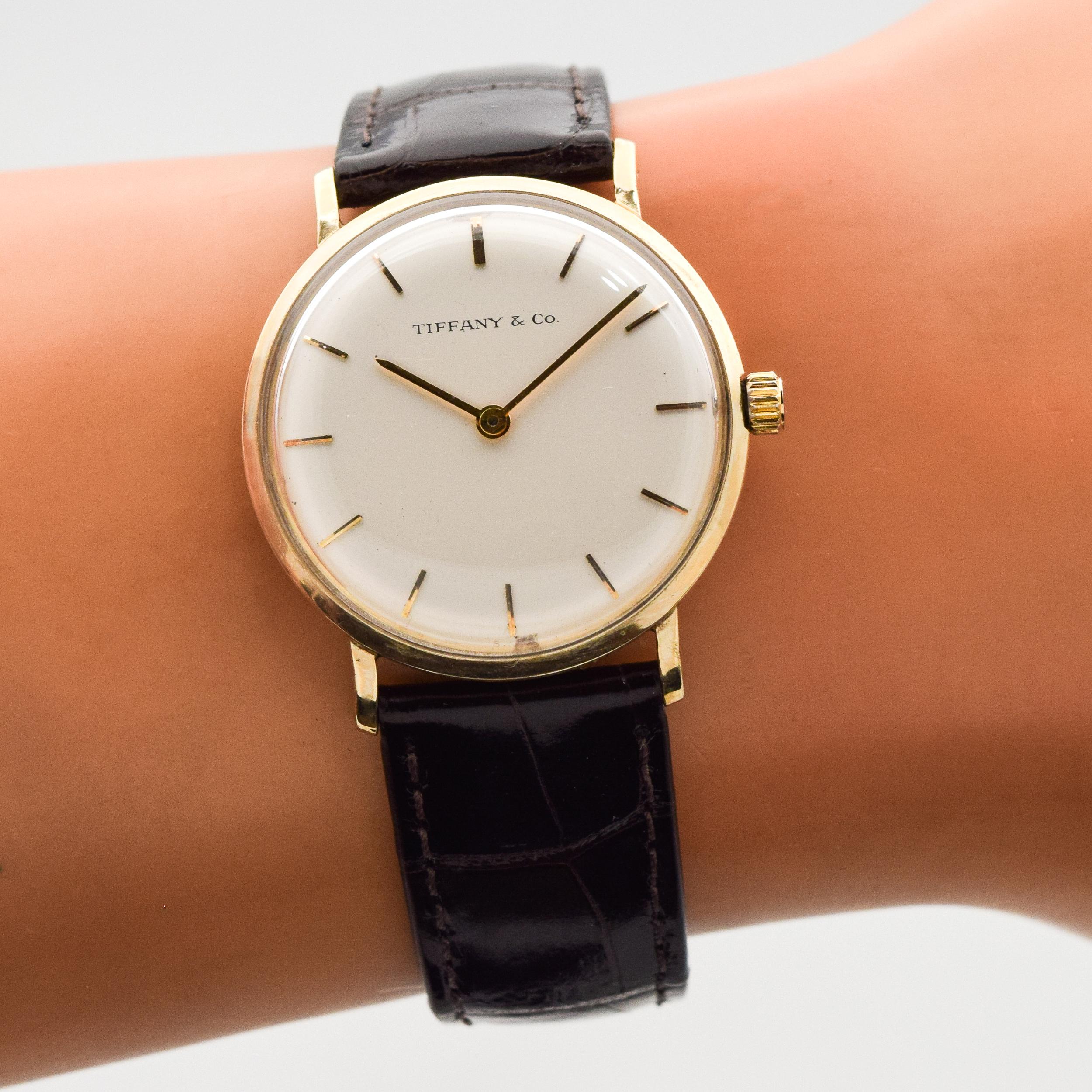 Tiffany & Co. Reference T-101-C with a 14 Karat Yellow Gold Case, 1994 For Sale 4