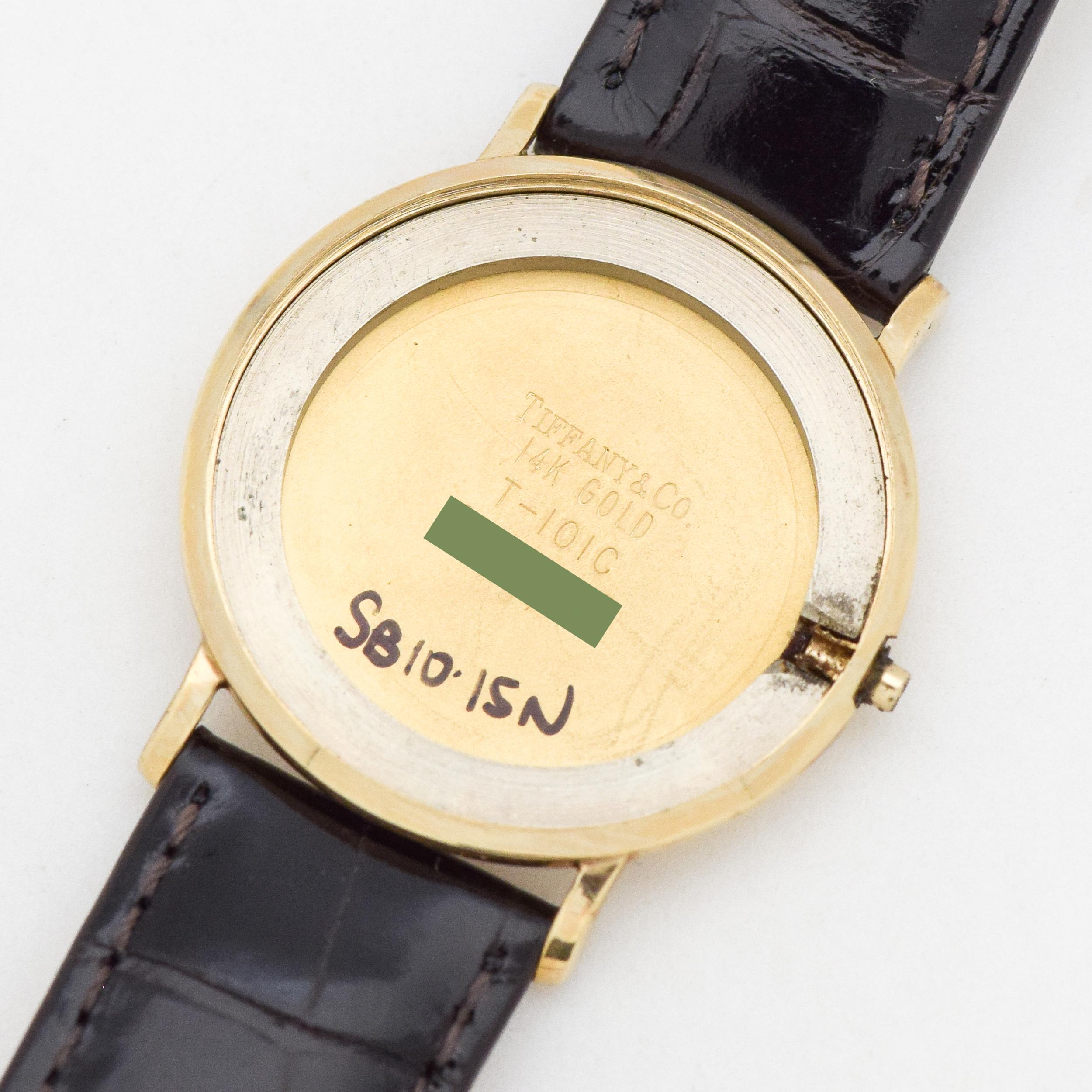Tiffany & Co. Reference T-101-C with a 14 Karat Yellow Gold Case, 1994 For Sale 5