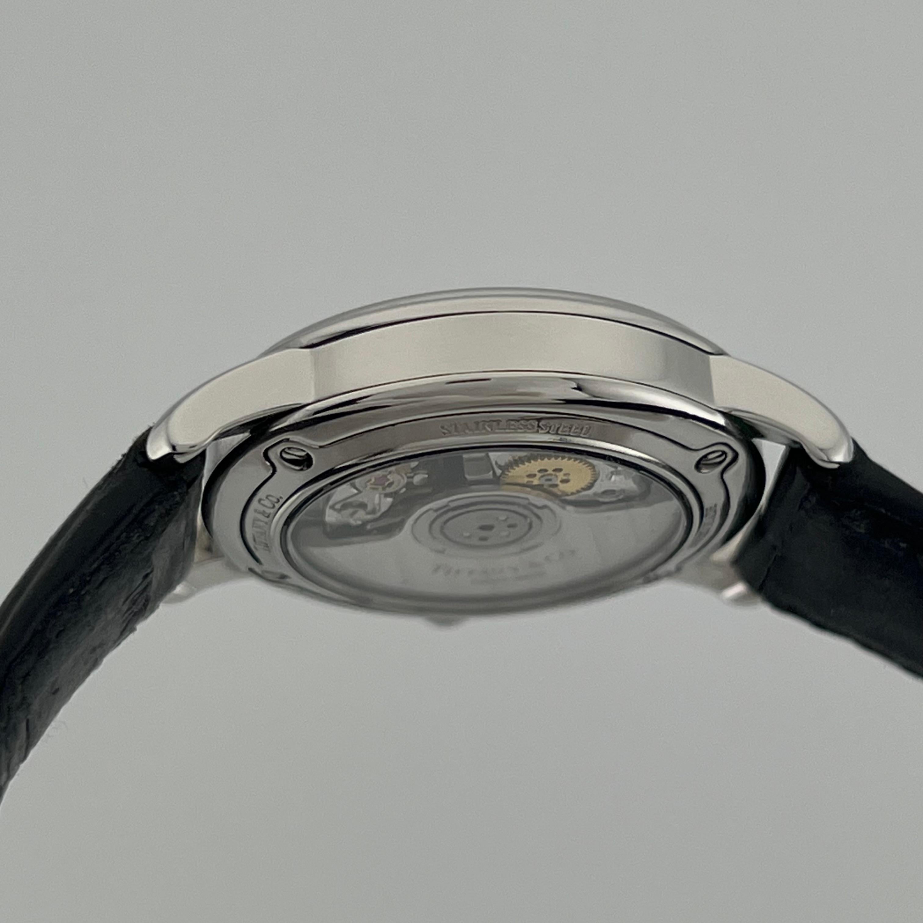 Tiffany & Co. Resonator 27mm Silbernes Zifferblatt Edelstahl Uhr im Angebot 4