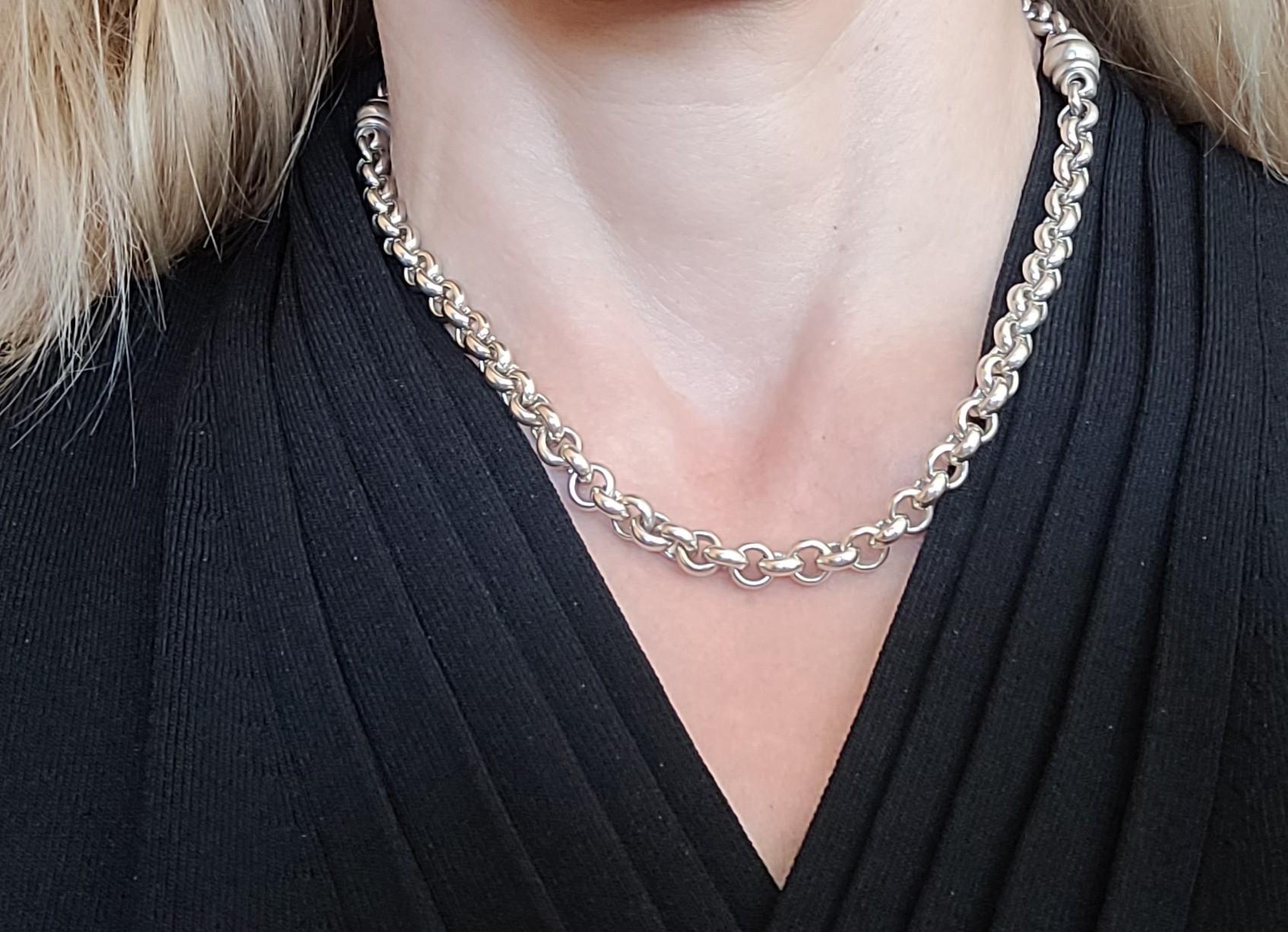 Moderno A. Link & Co. in pensione in argento 925, collana da 18