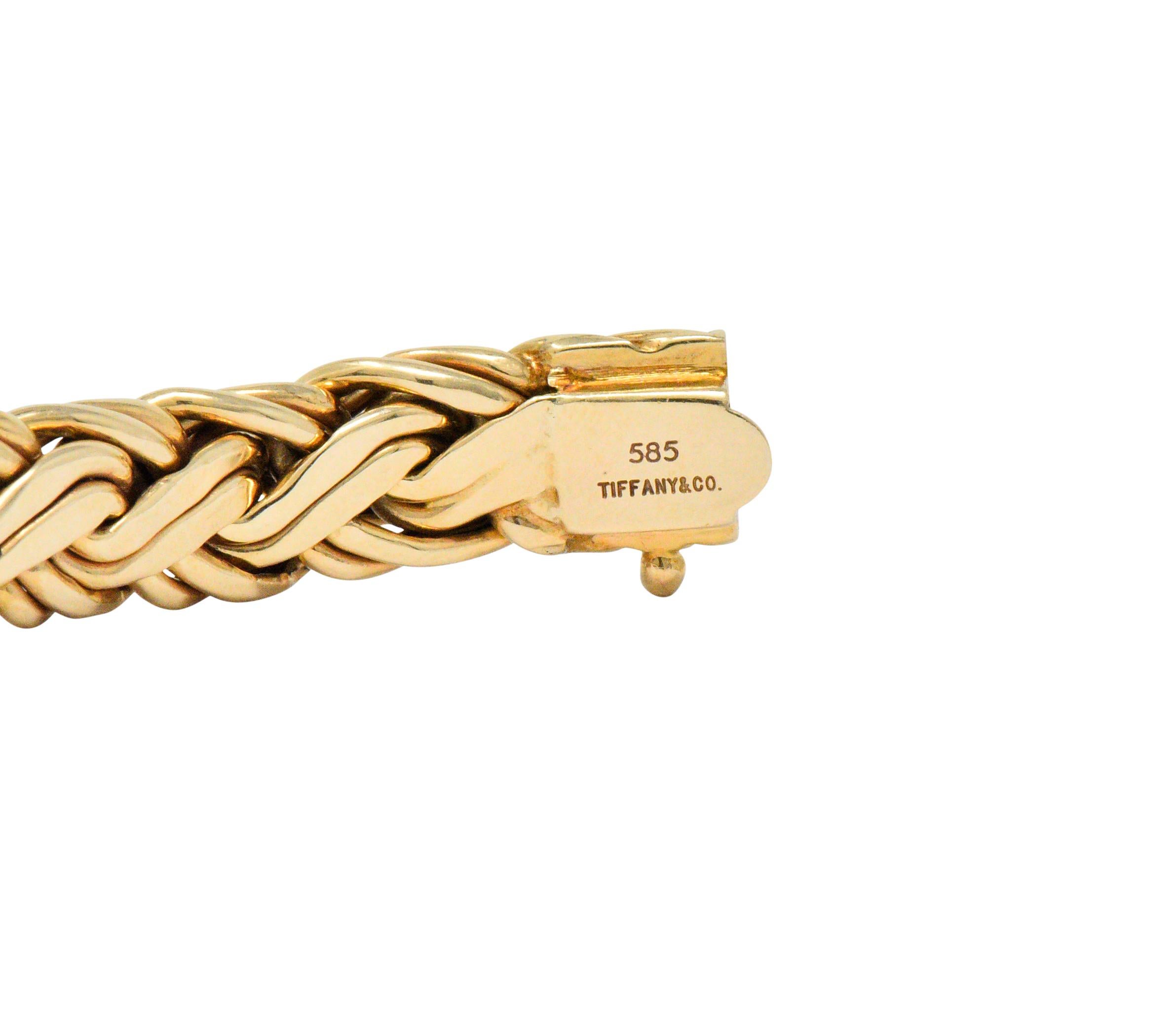 Tiffany & Co. Retro 14 Karat Gold Bracelet 2