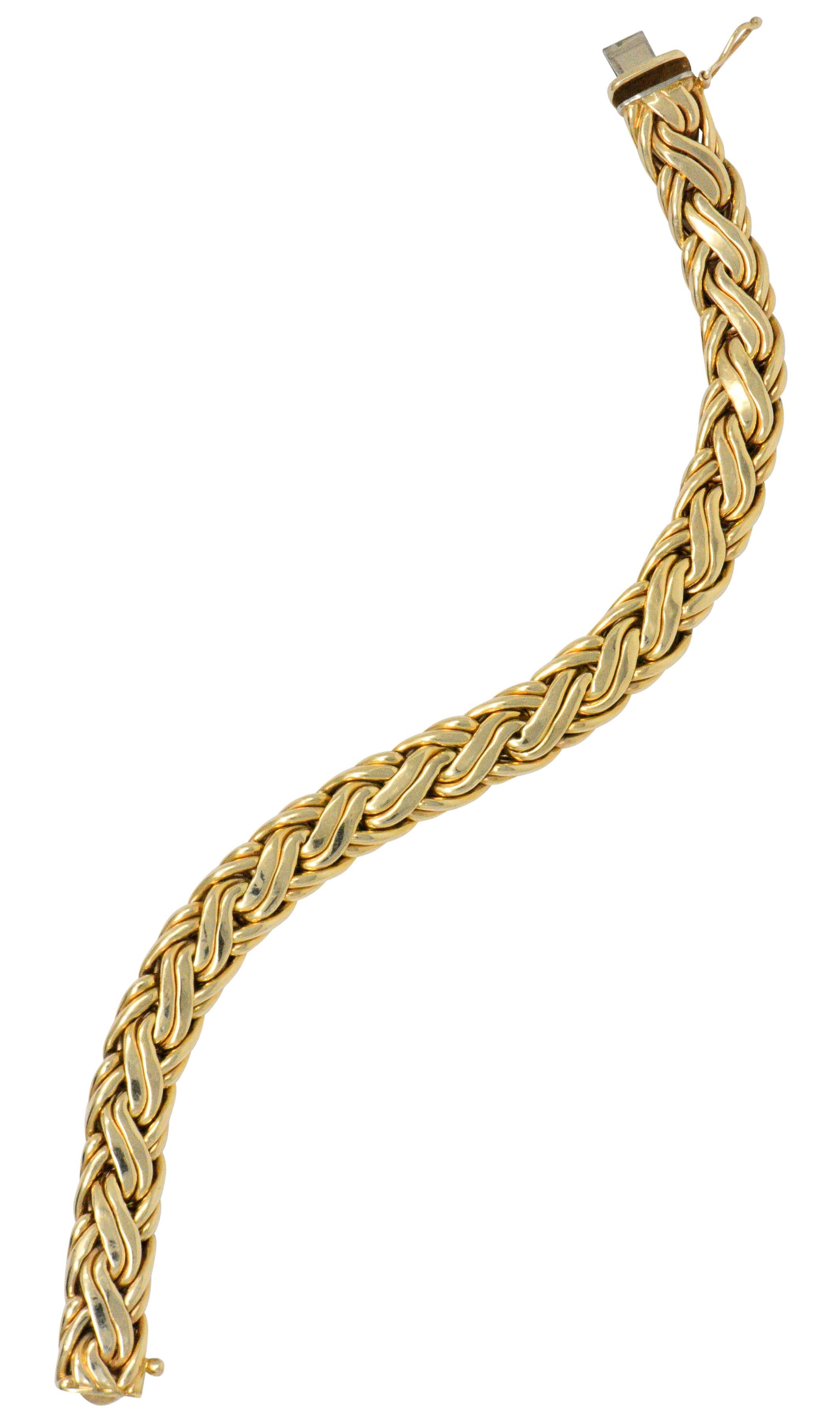 Tiffany & Co. Retro 14 Karat Gold Bracelet 3