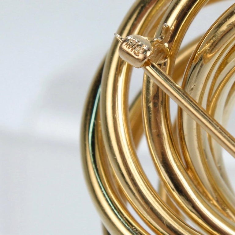 Tiffany and Co. Retro 14 Karat Gold Love Knot Brooch or Pin For Sale at ...