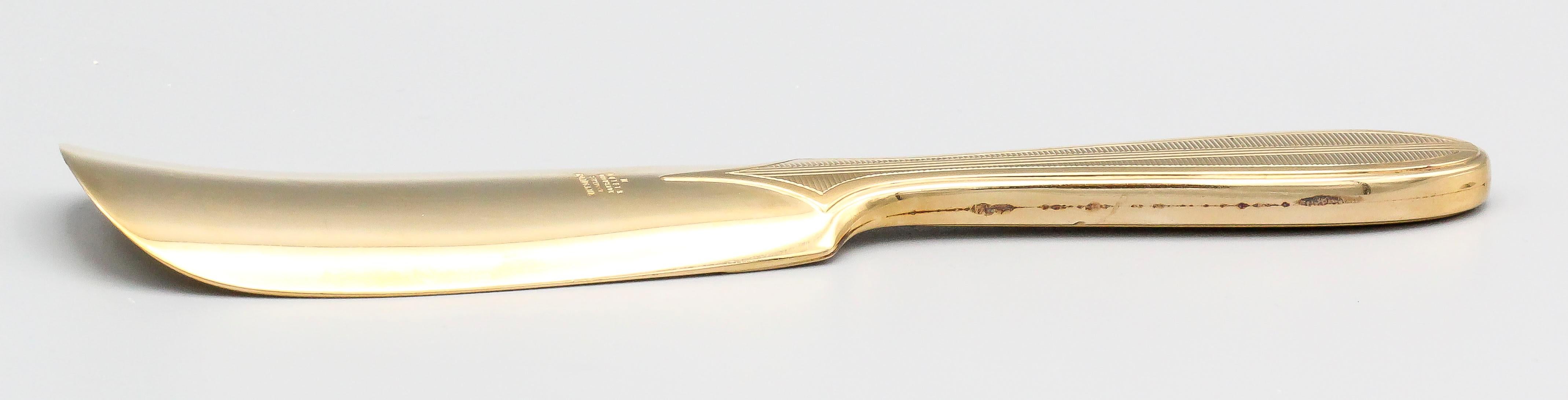 Tiffany & Co. Retro Schuhhorn aus 14 Karat Gold im Zustand „Gut“ im Angebot in New York City, NY