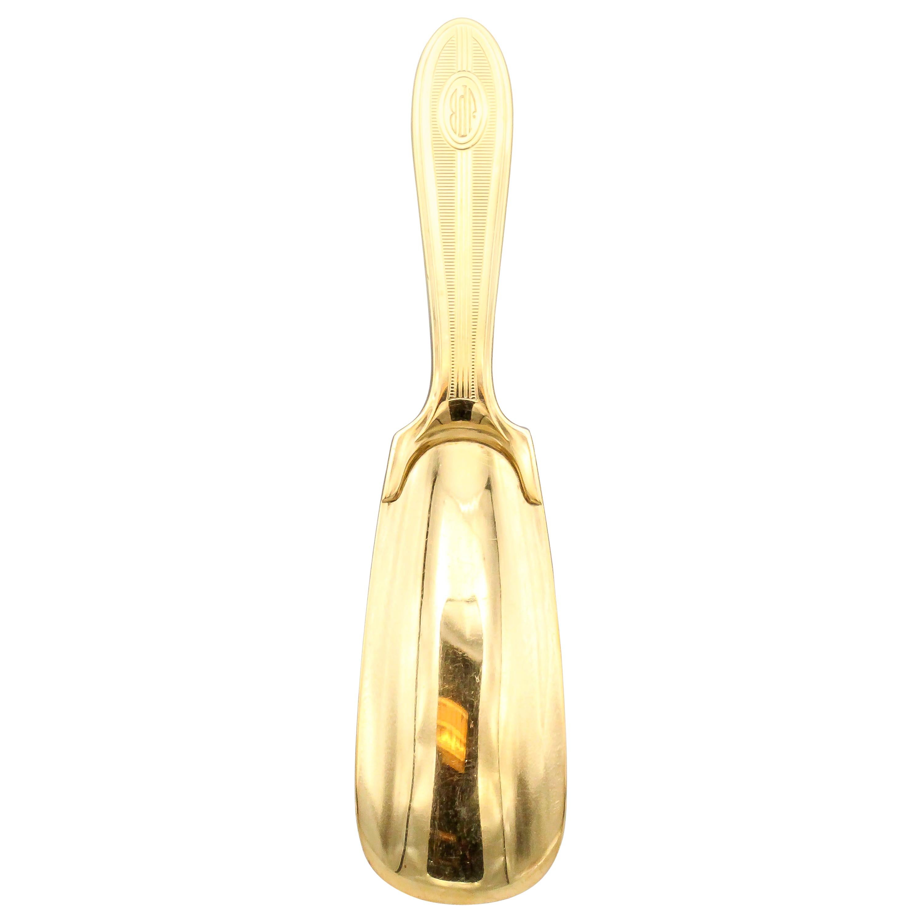 Tiffany & Co. Retro 14 Karat Gold Shoehorn For Sale