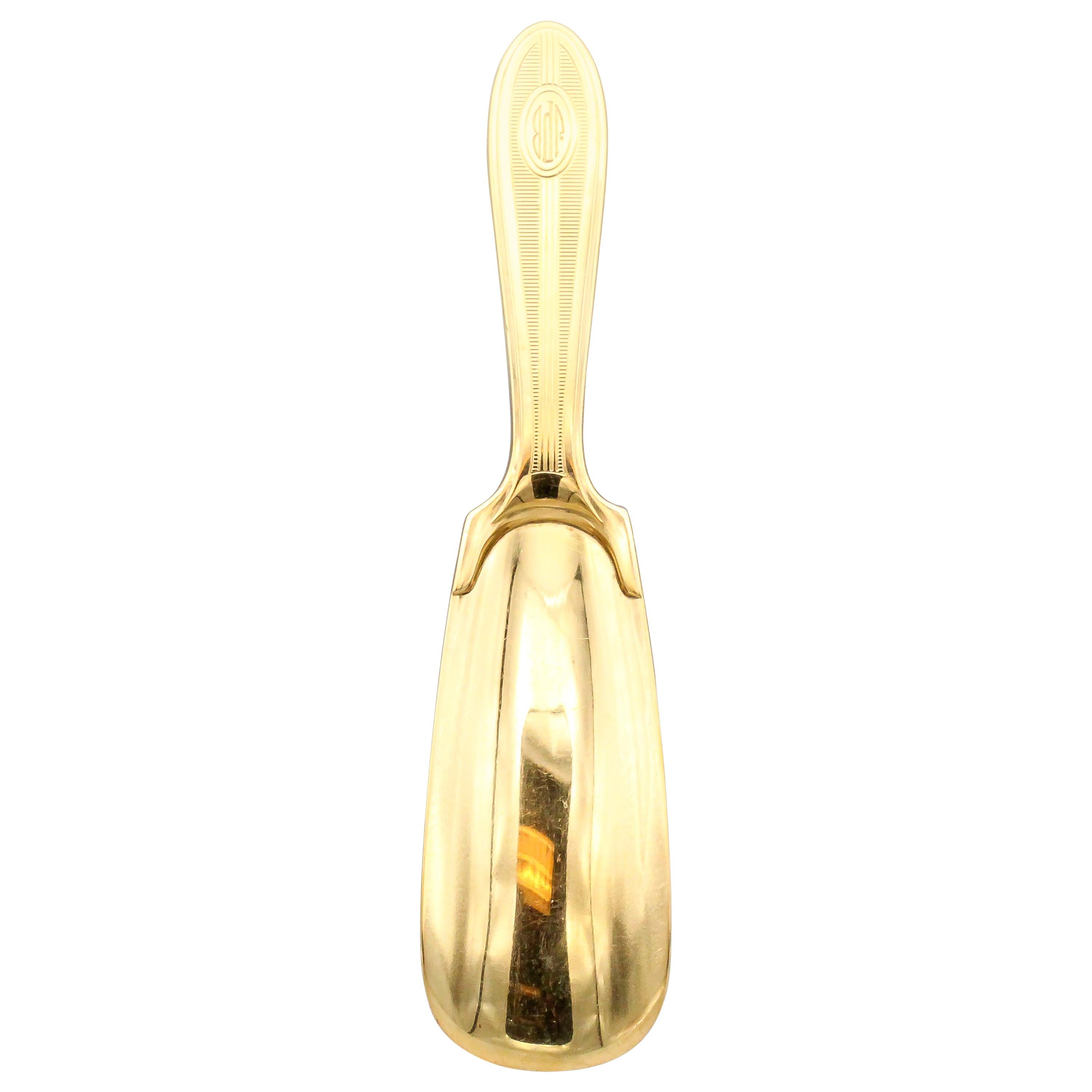 Tiffany & Co. Retro 14 Karat Gold Shoehorn