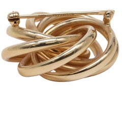 Tiffany & Co. Retro 14k Yellow Gold Brooch