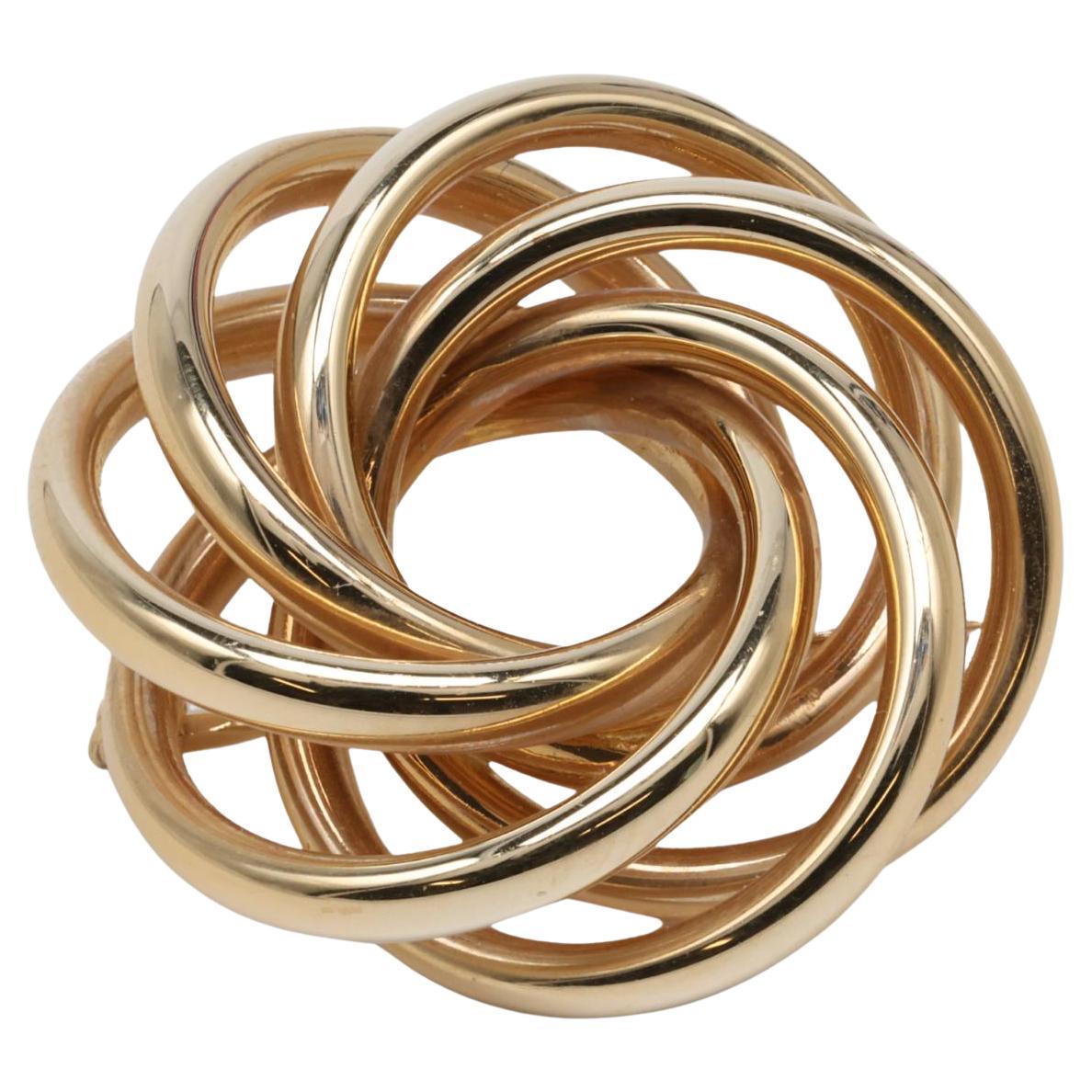 Tiffany & Co. Retro 14k Yellow Gold Brooch
