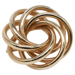 Tiffany & Co. Retro 14k Yellow Gold Brooch