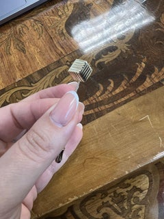 TIFFANY & CO. Retro 14k Yellow Gold Cube Stick Pin Circa 1950s