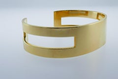 Tiffany & Co. Retro 14k Yellow Gold Cuff Bangle Bracelet, Circa 1950s
