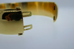 Tiffany & Co. Retro 14 Karat Yellow Gold Cuff Bangle Bracelet Rare