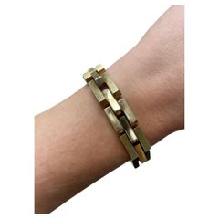 Tiffany & Co. Retro, Geometrisches Armband aus 14 Karat Gelbgold