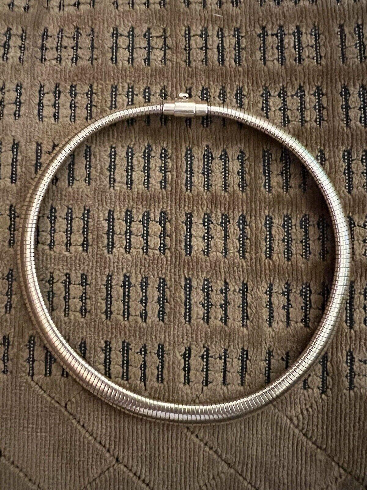 TIFFANY & CO. Retro 14k Gelbgold Tubogas Choker-Halskette 1950er Jahre für Damen oder Herren
