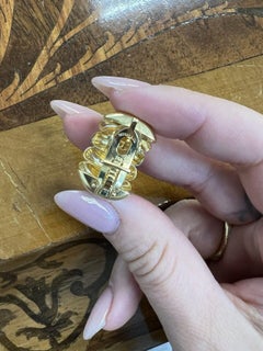TIFFANY & CO. Retro 18k Yellow Gold Shrimp Style Earrings 1950s