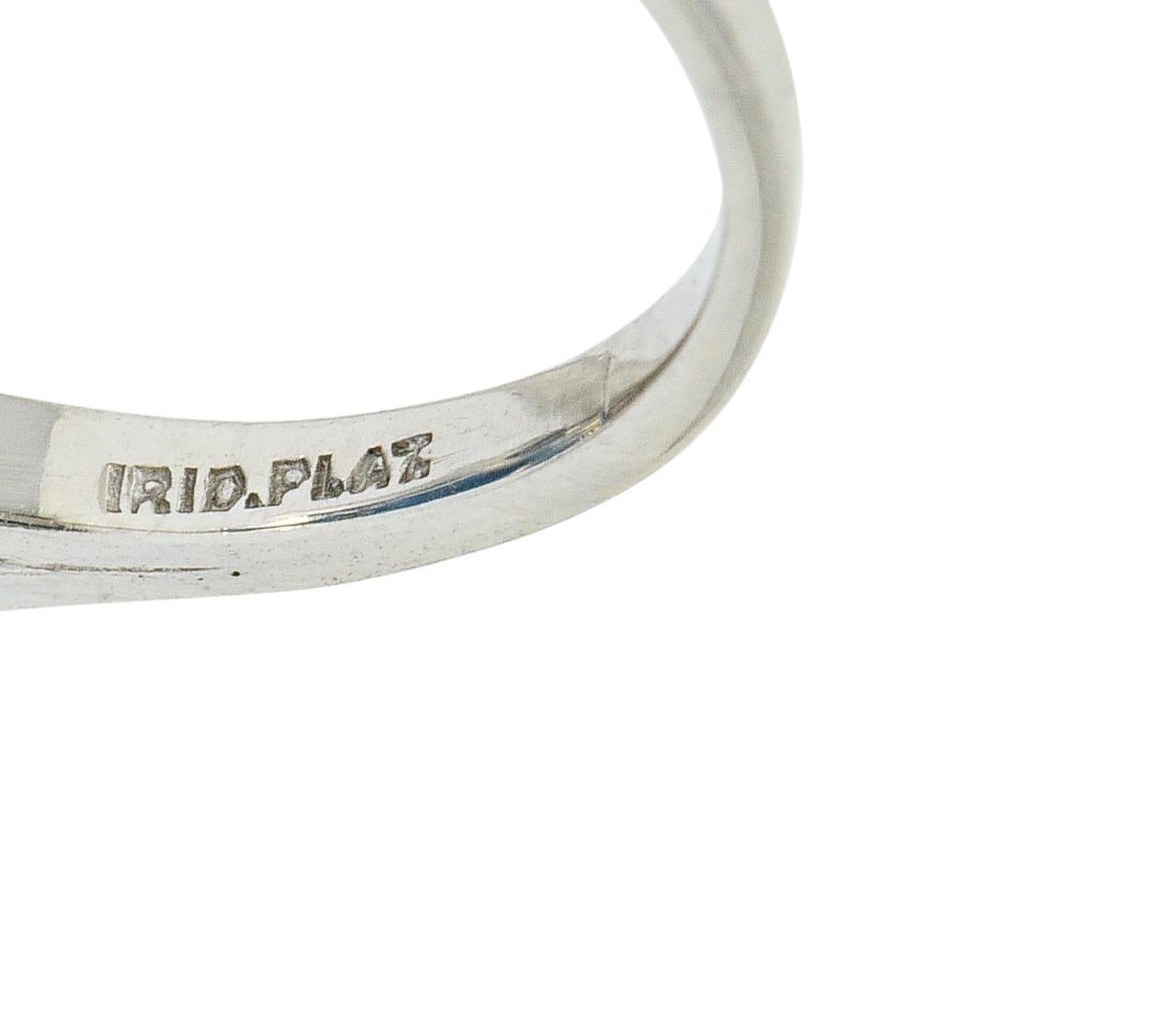 Women's or Men's Tiffany & Co. Retro 29.30 Carat Aquamarine Diamond Platinum Statement Ring