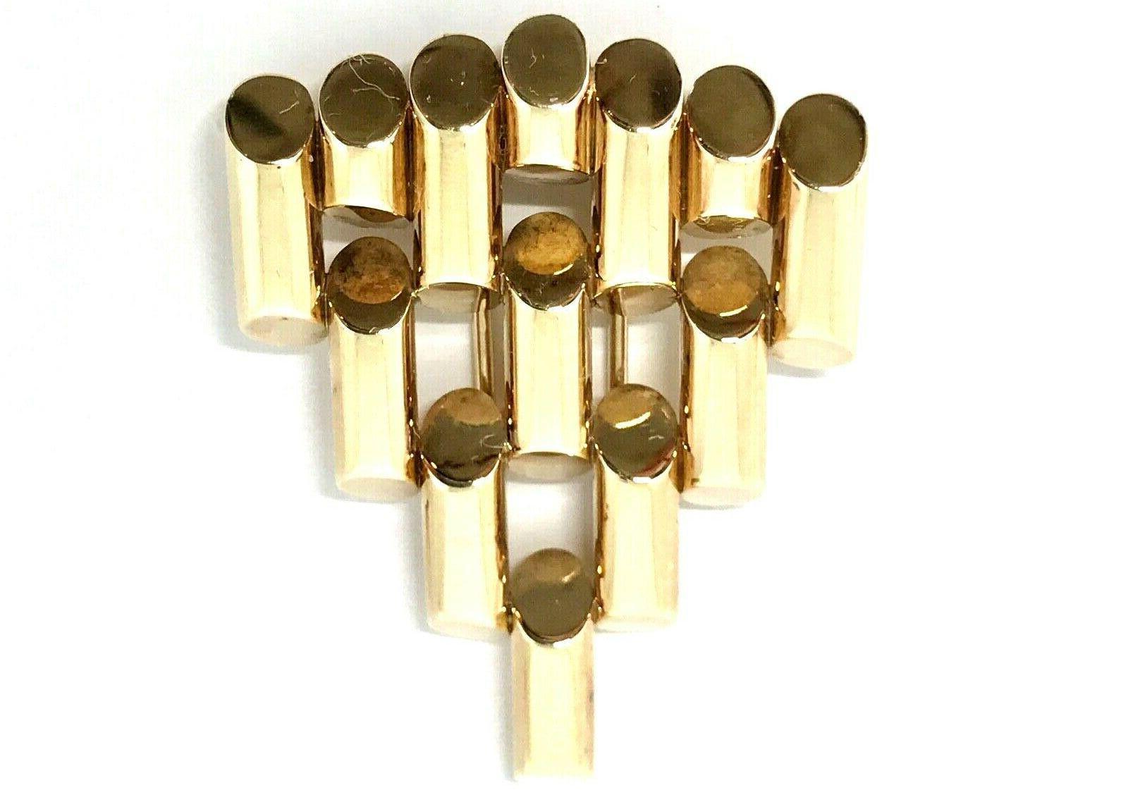 Tiffany & Co. Retro Art Deco Yellow Gold Bullet Clip Brooch 4