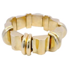 Tiffany & Co. Retro Chunky Tank Bracelet in 14K Yellow Gold