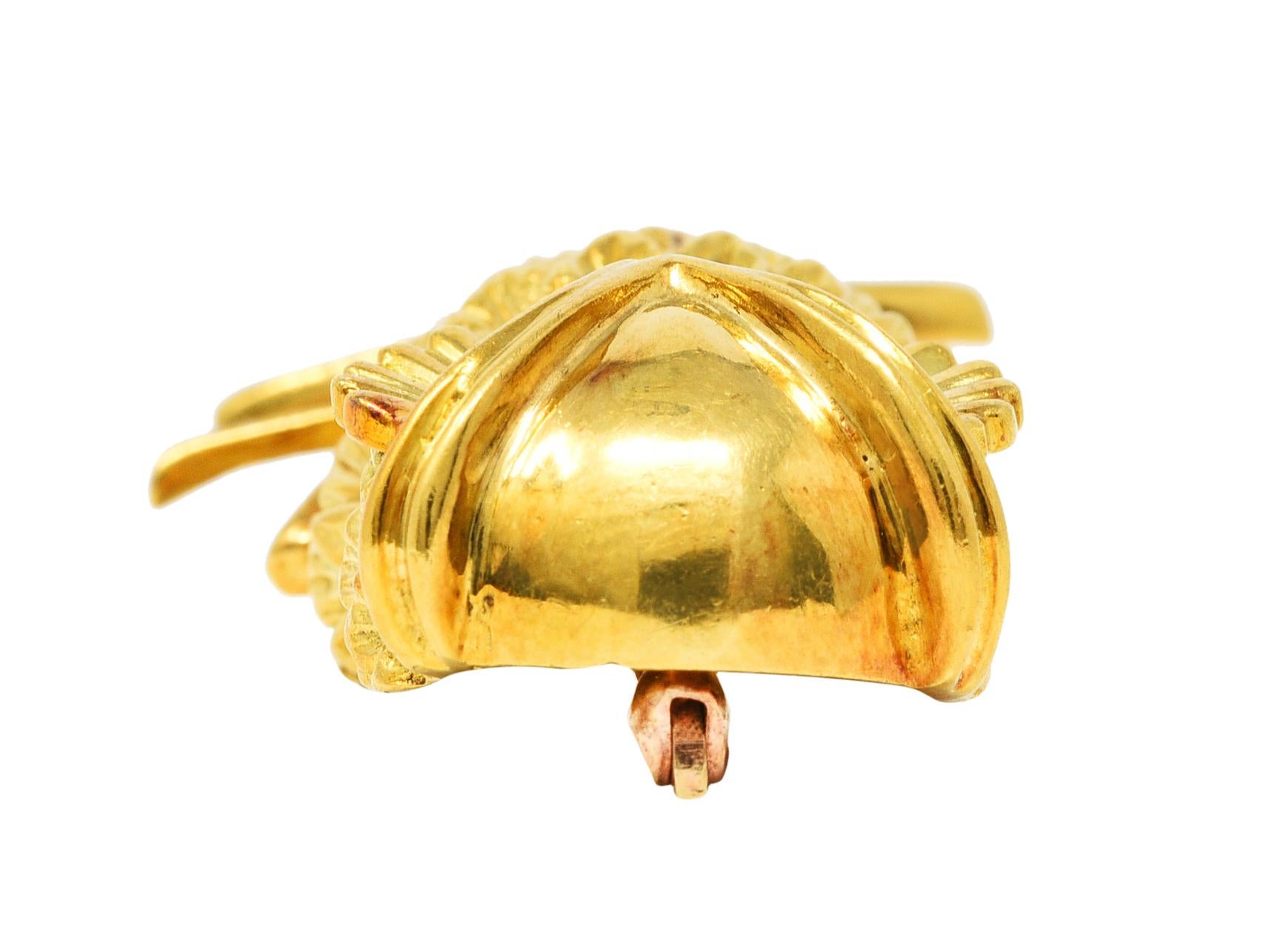 Tiffany & Co. Retro Diamant 18 Karat Gold Eule Brosche 2