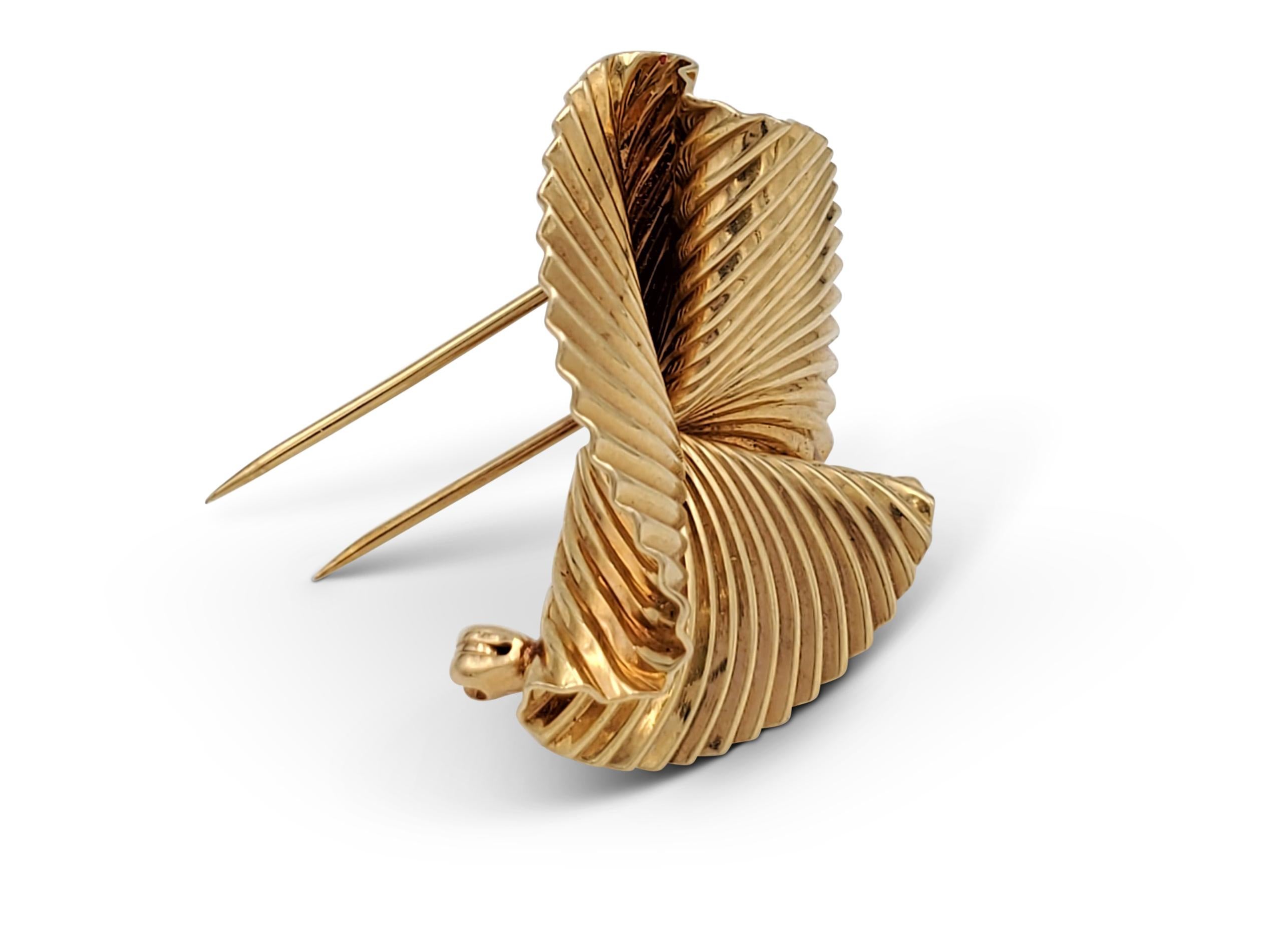 Women's Tiffany & Co. Retro Gold Swirl Pin