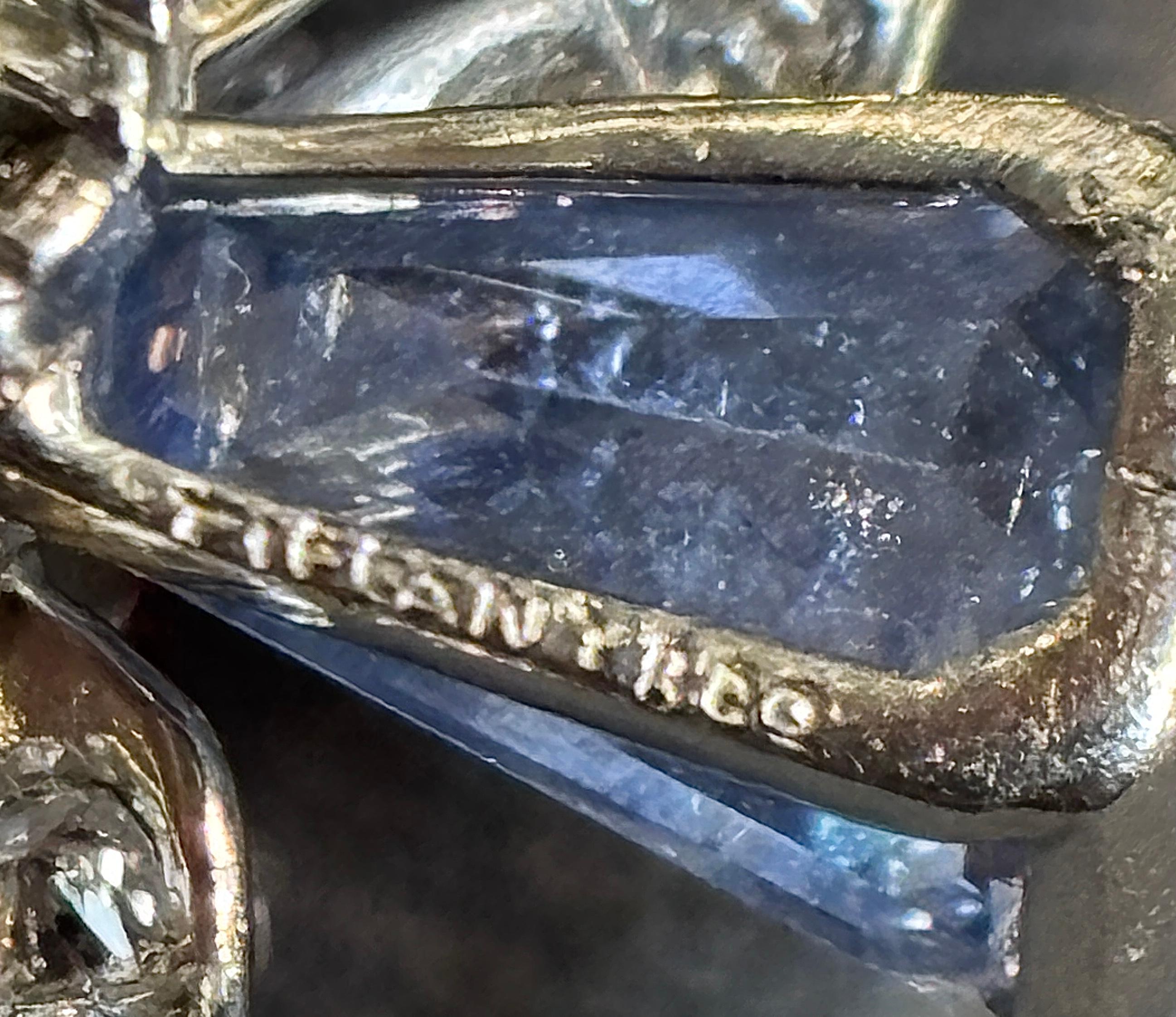 Taglio misto Tiffany & Co. Orecchini con più gemme retrò