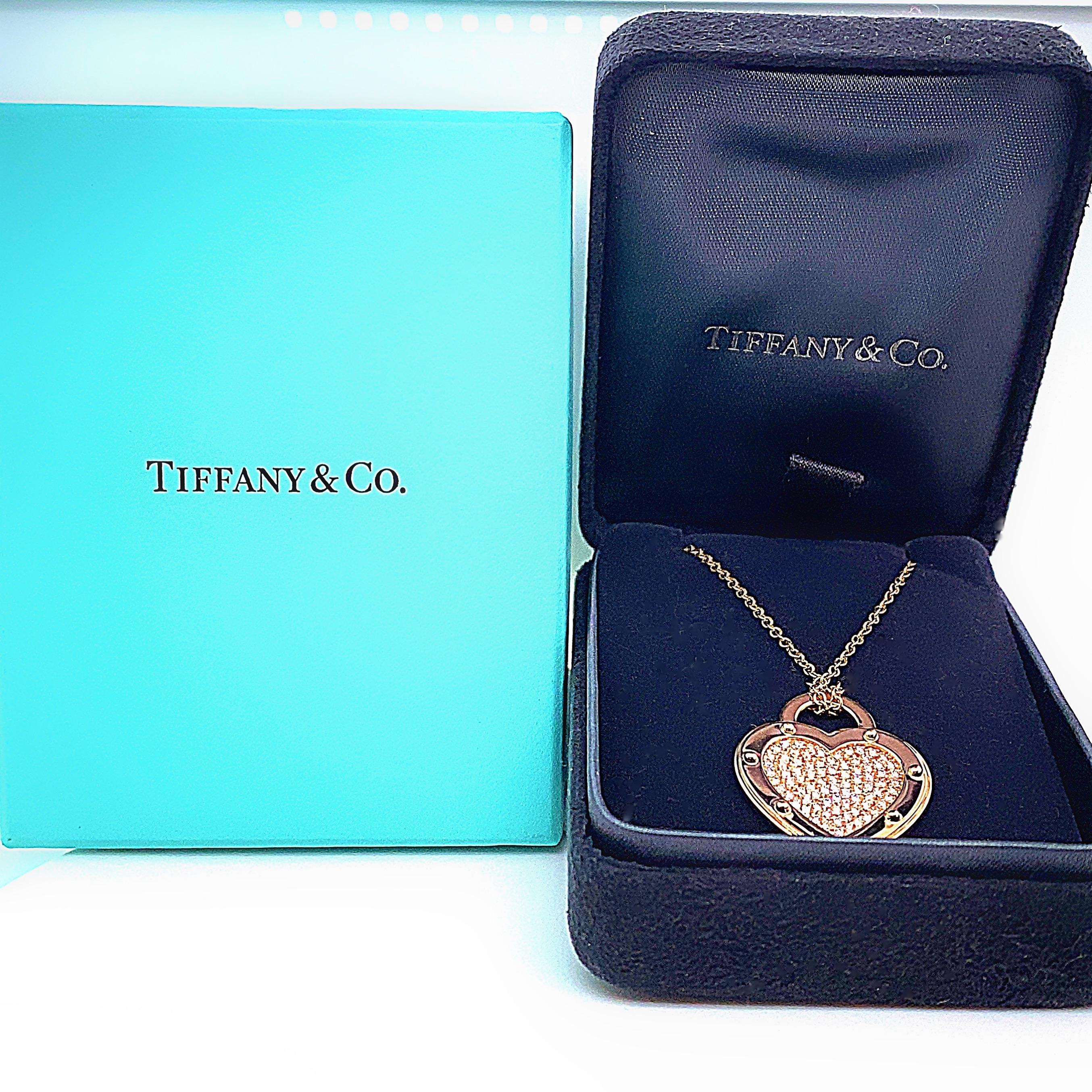 return to tiffany necklace rose gold