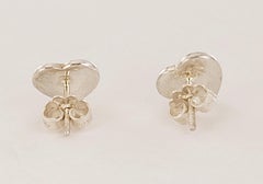 Tiffany & Co Return To Mini Heart  Silver Stud Earrings